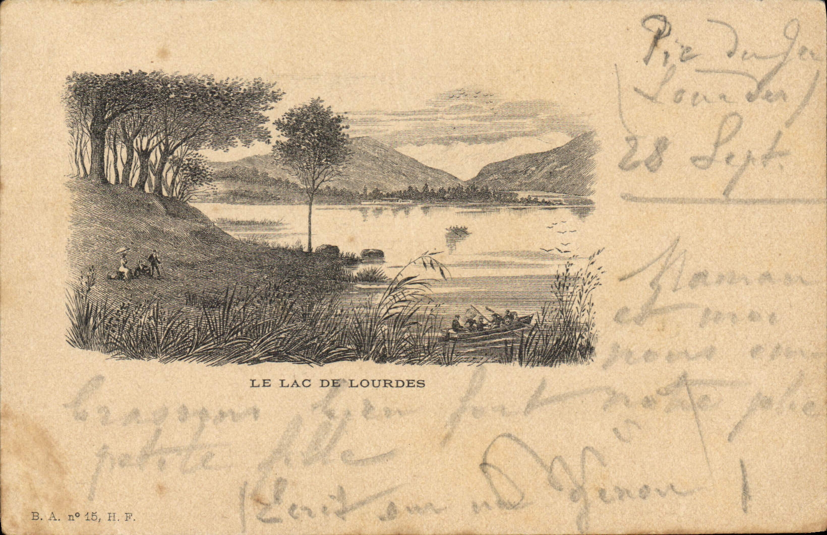 CPA Le Lac de Lourdes 