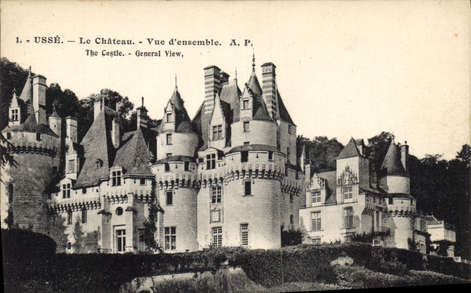CPA Usse Le Chateau Vue d'ensemble 
