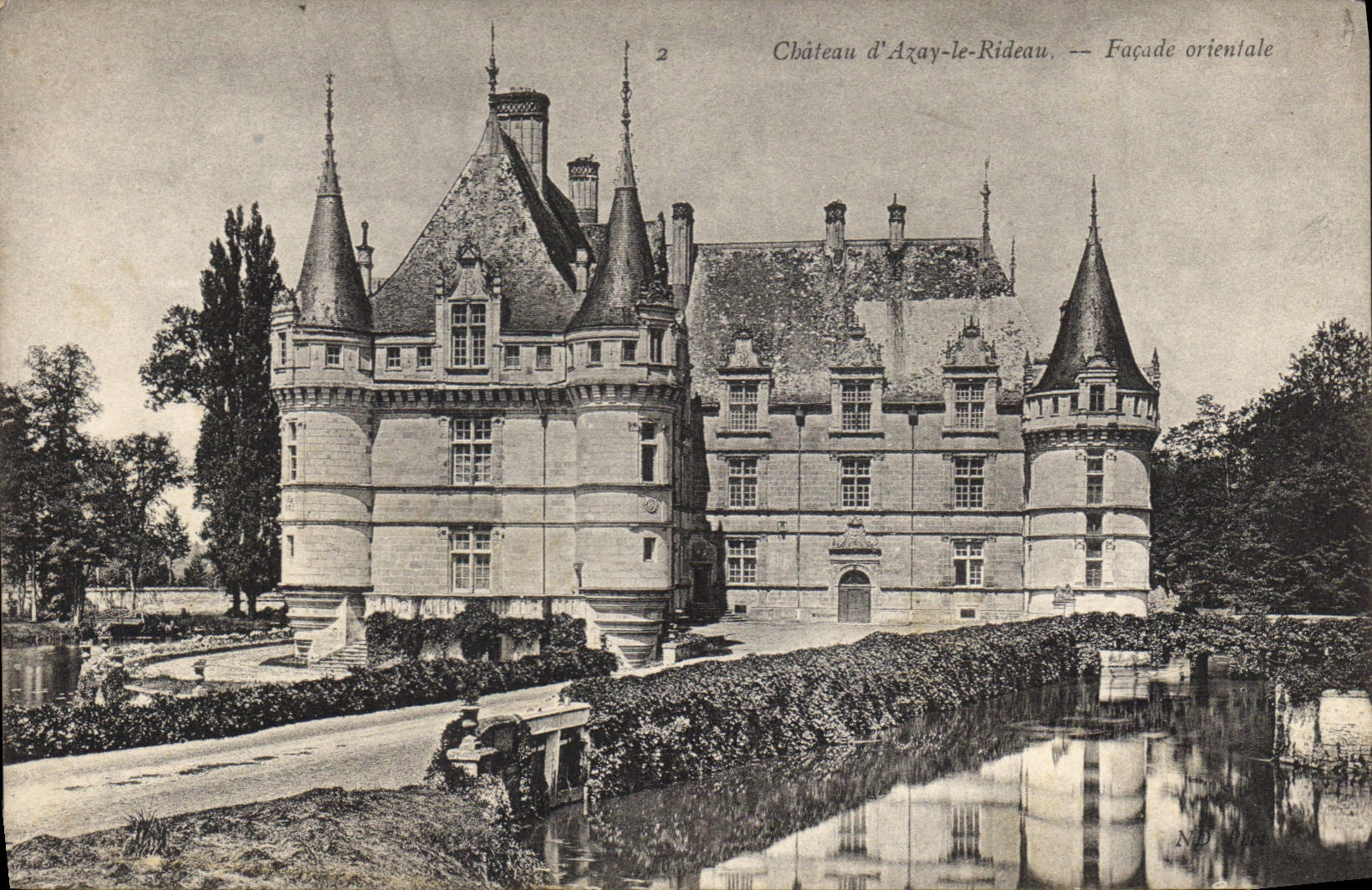 CPA Chateau d'Azay le Rideau Facade orientale