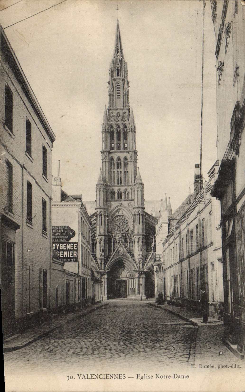 CPA Valenciennes Eglise Notre Dame