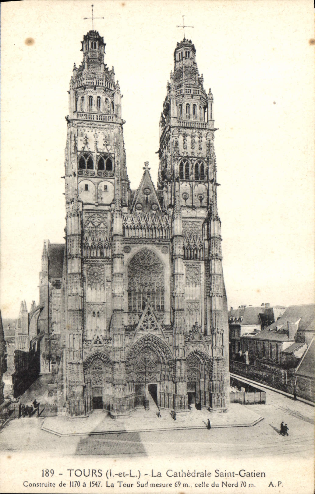 CPA Tours La Cathedrale Saint Gatien 