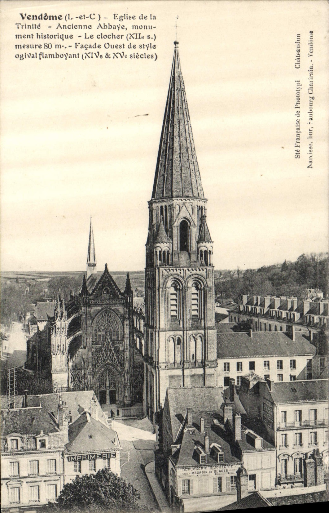CPA Vendome L et C Eglise de la Trinite Ancienne Abbaye monument historique