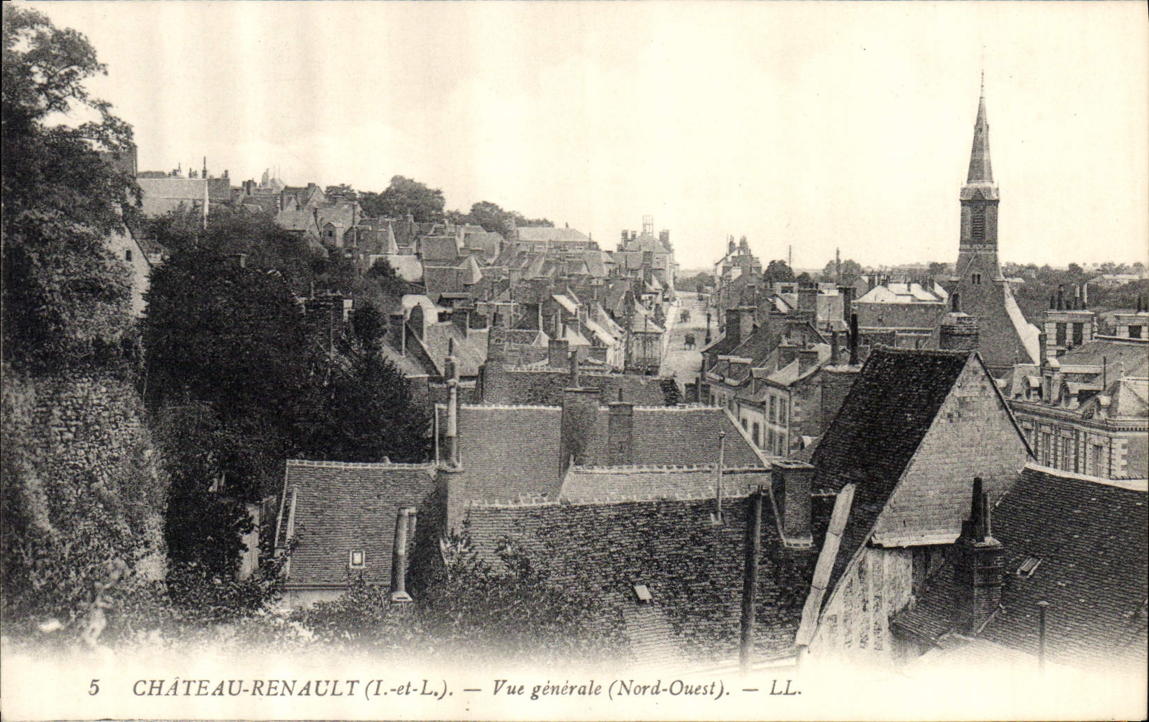 CPA Chateau Renault Vue generale Nord Ouest 