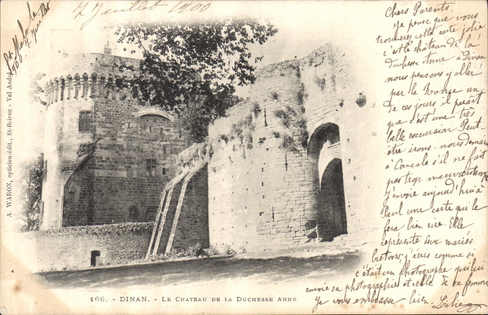 CPA Dinan Le Chateau de la Duchesse Anne 