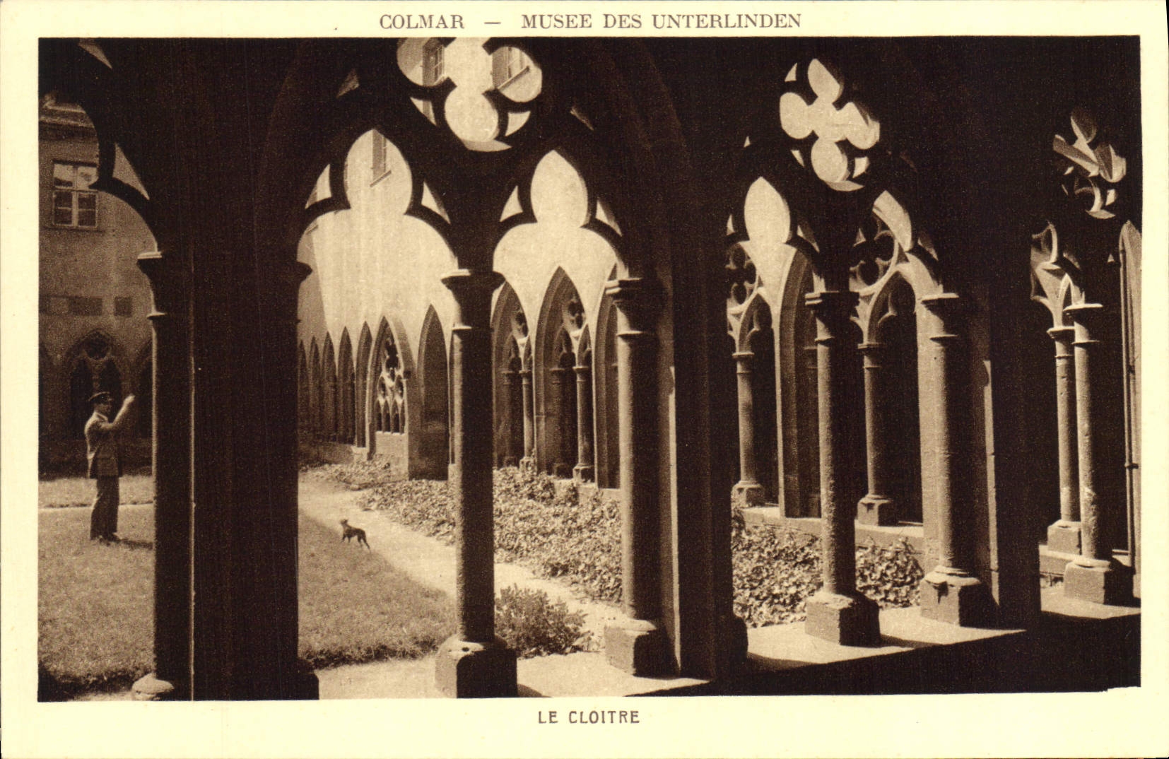 CPA Colmar Musee des Unterlinden Le Cloitre 