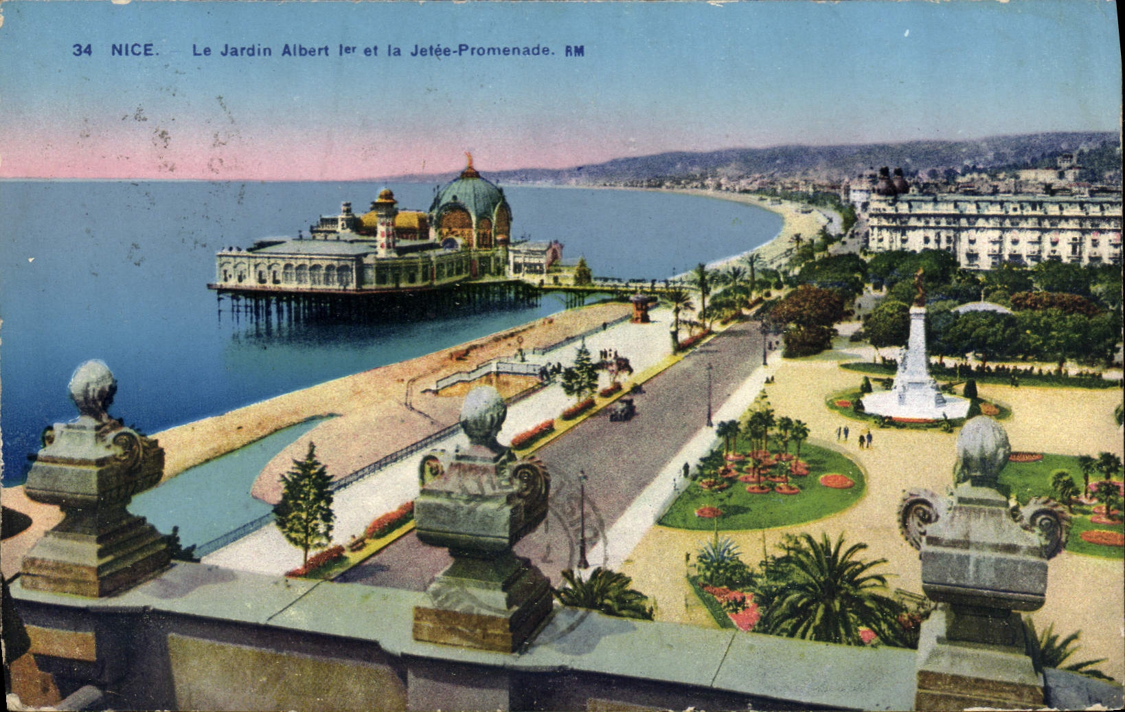 CPA Nice Le Jardin Albert et la Jetee Promenade