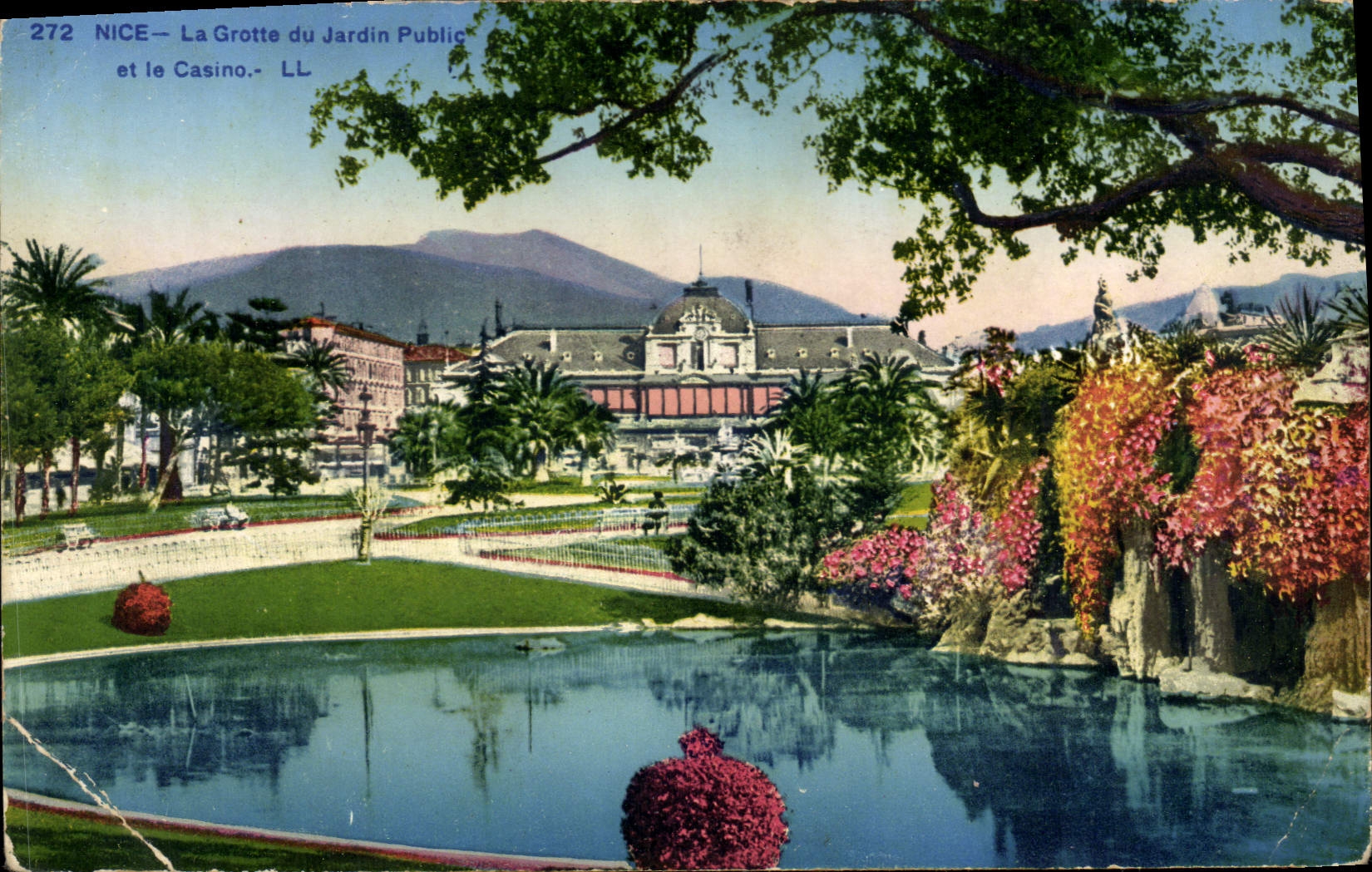 CPA Nice La Grotte du Jardin Public et le Casino