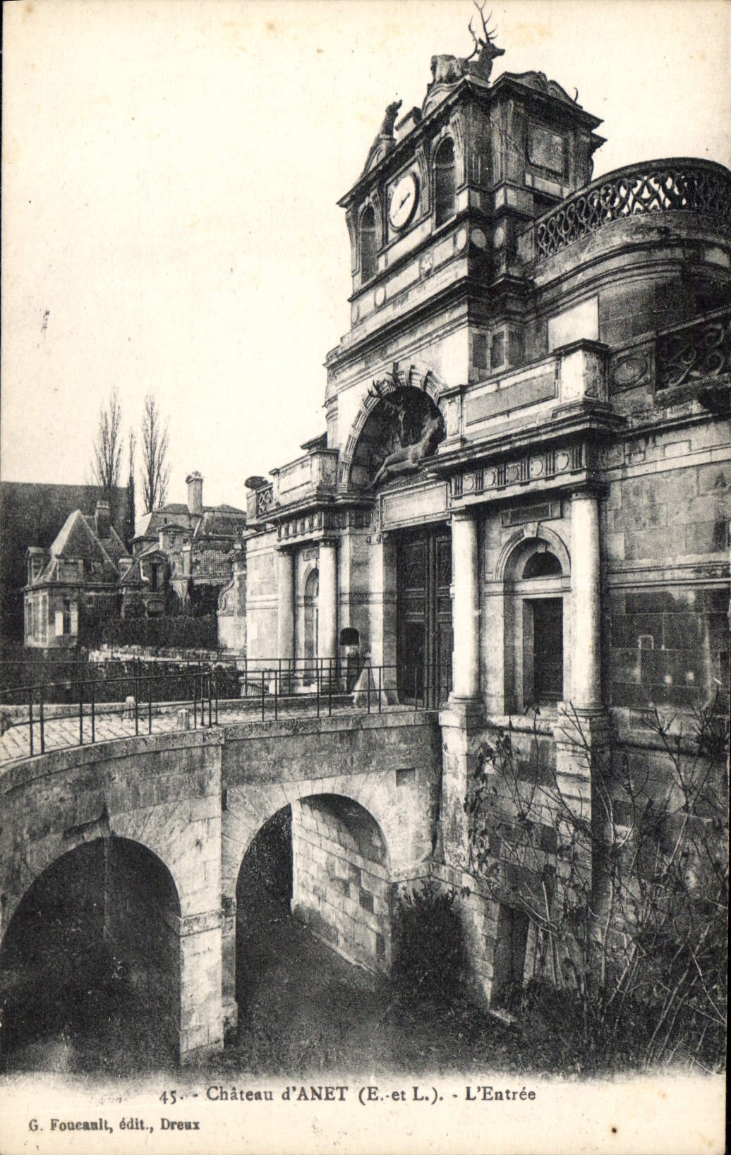 CPA Chateau d'Anet E et L L'Entree 