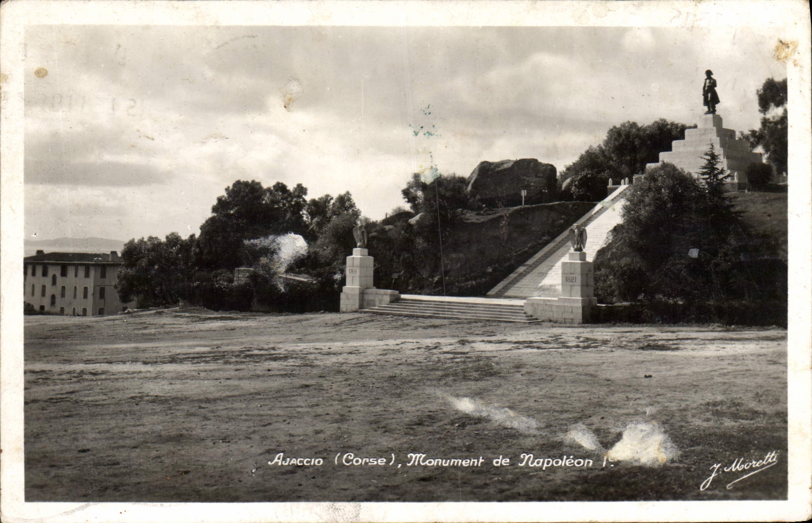 CPA Ajaccio Corse Monument de Napoleon