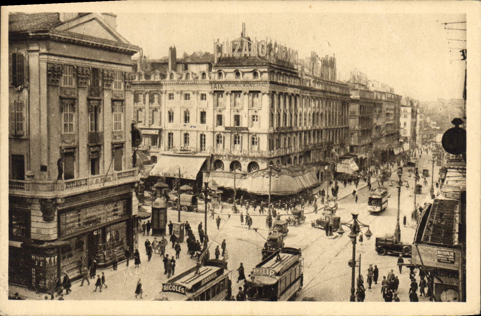 CPA Marseille La Cannebiere