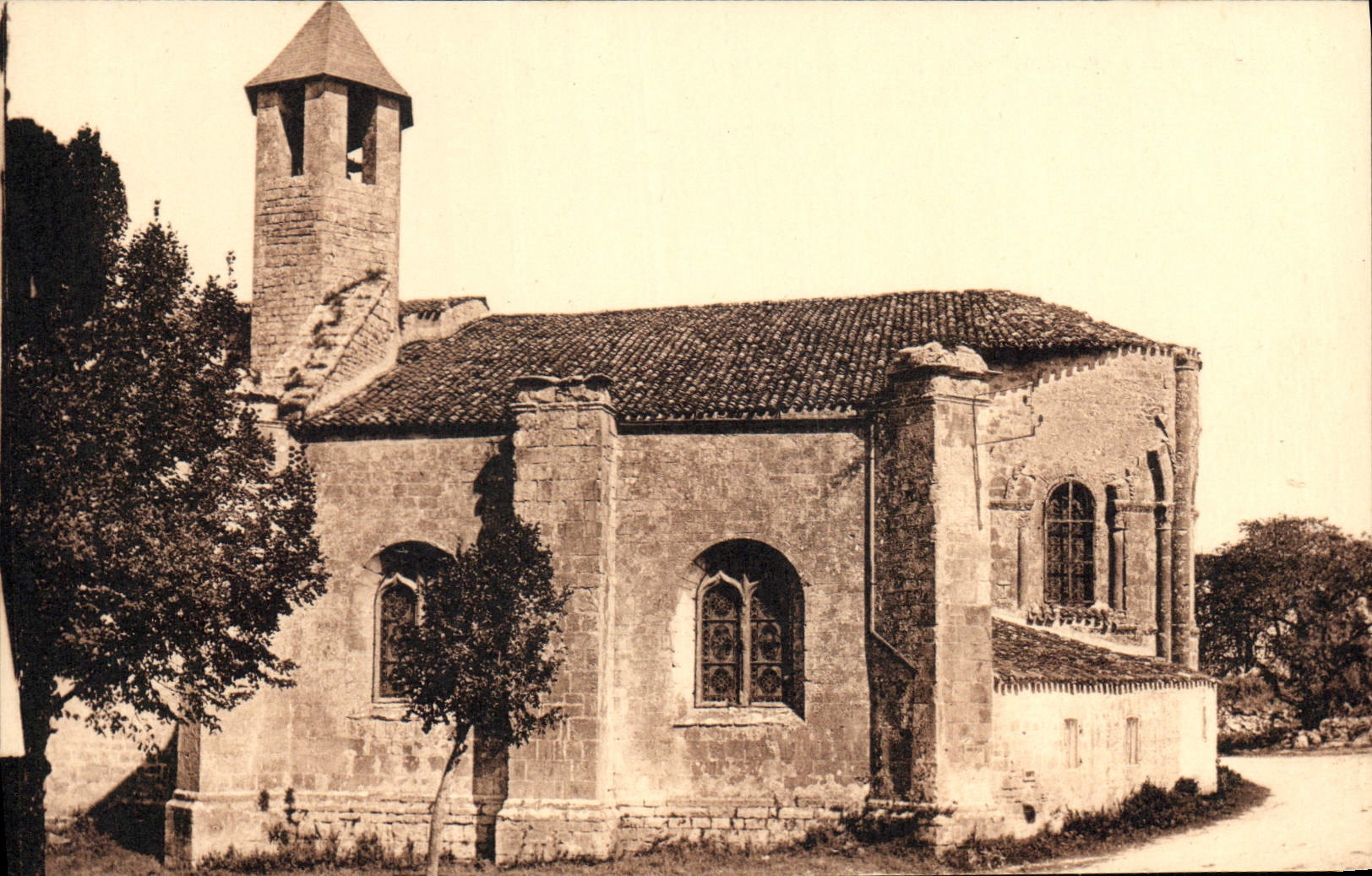 CPA Vieille Eglise de Dampierre sur Boutonne