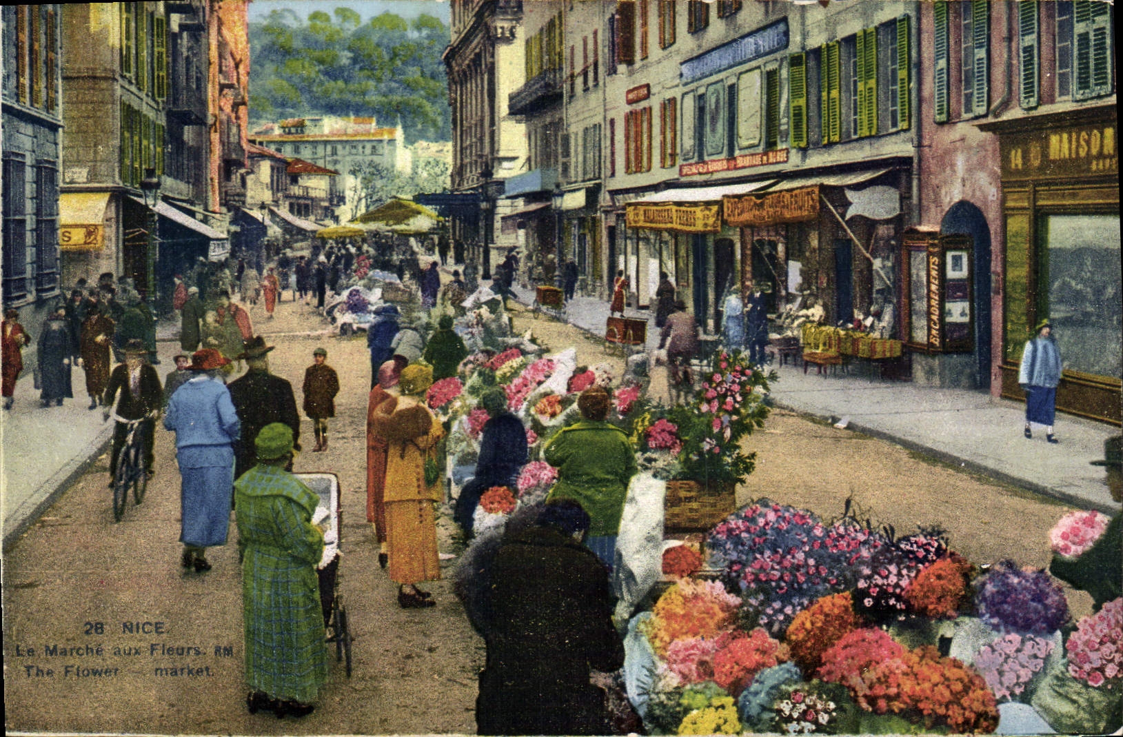 CPA Nice Le Marche aux Fleurs 