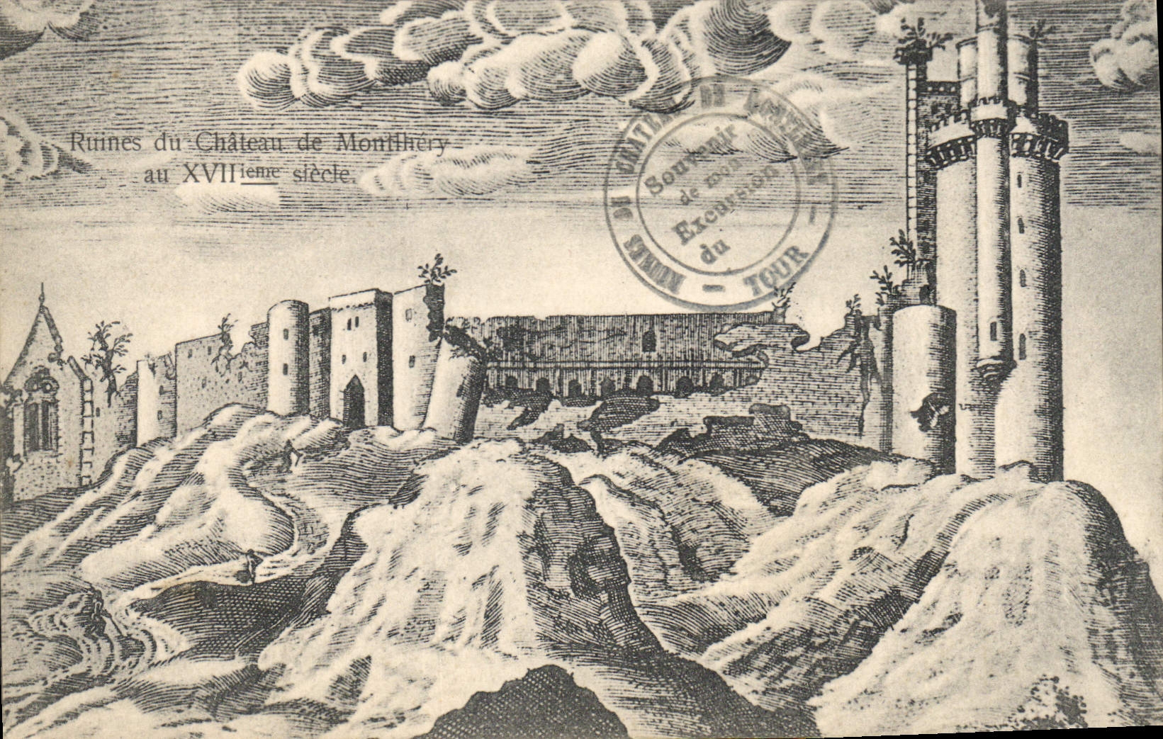 CPA Ruines du Chateau de Montlhery 
