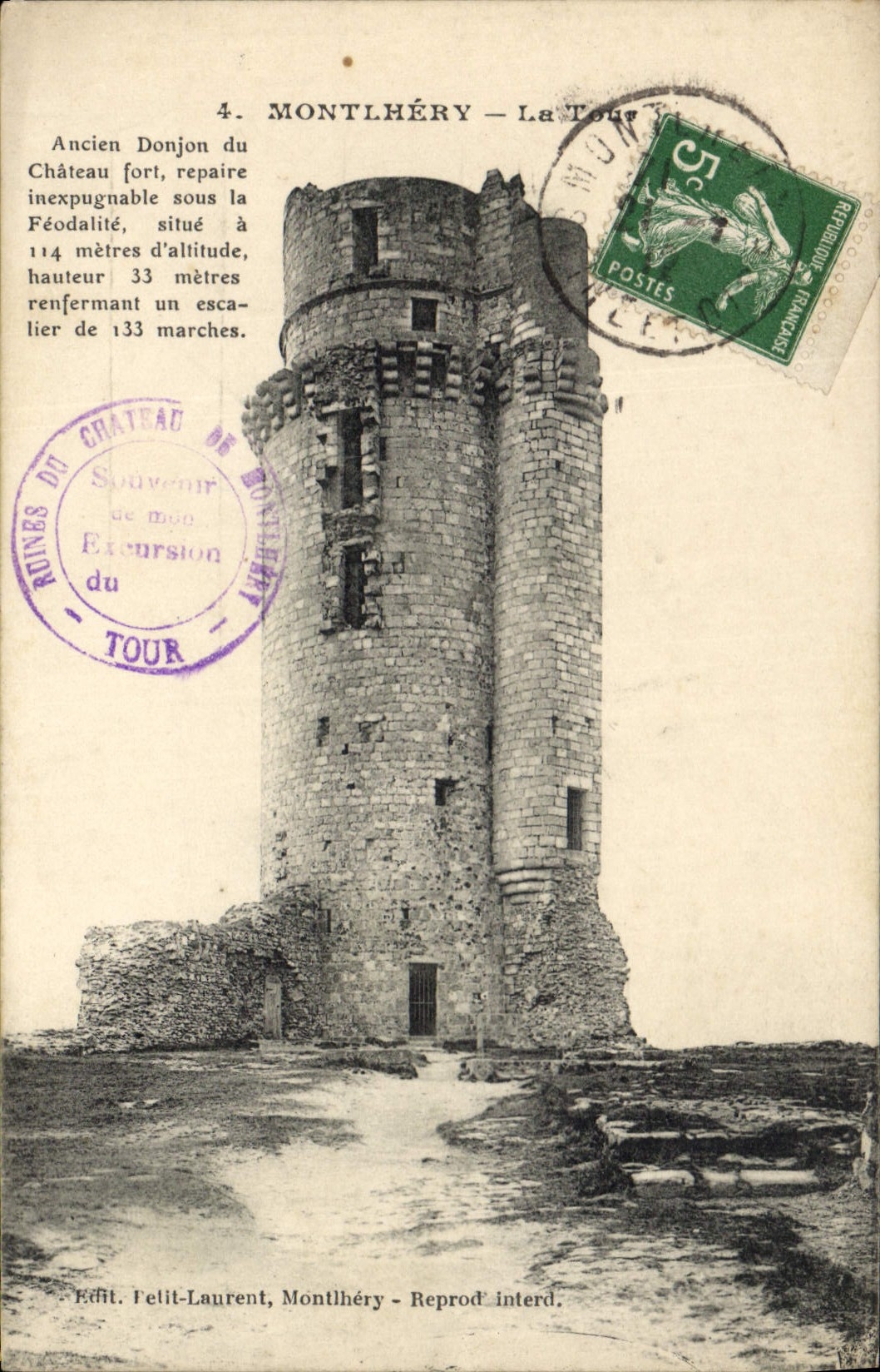 CPA Montlhery La Tour Ancien Donjon du Chateau fort