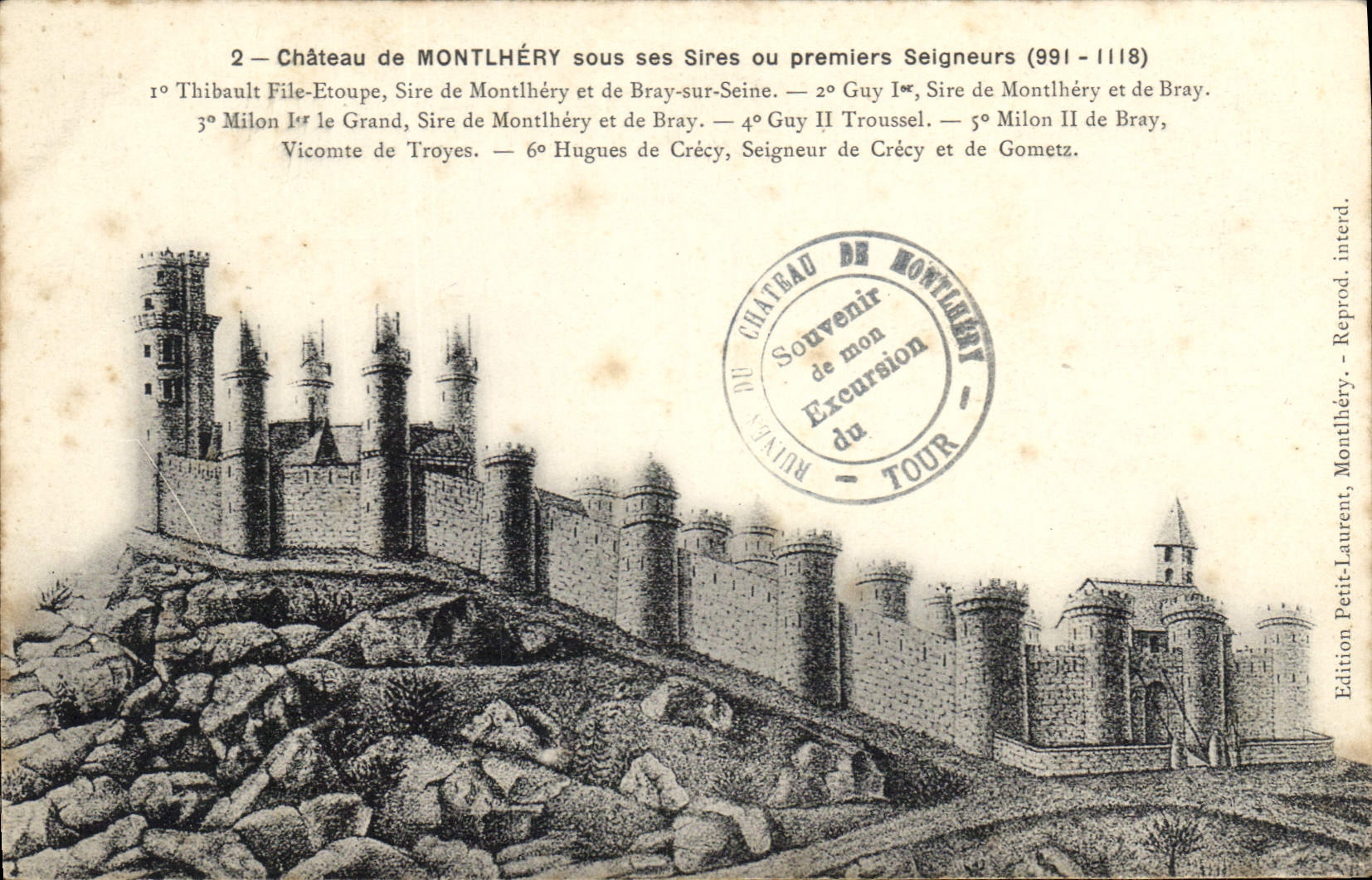 CPA Chateau de Montlhery sous ses Sires ou premiers Seigneurs
