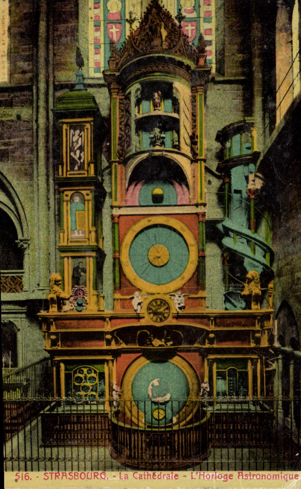 CPA Strassbourg La Cathedrale L'Horloge Astronomique 