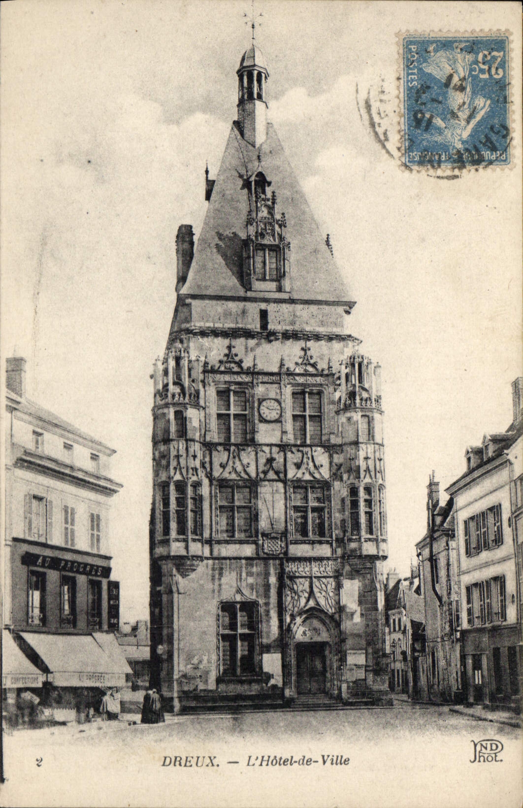 CPA Dreux L'Hotel de Ville 
