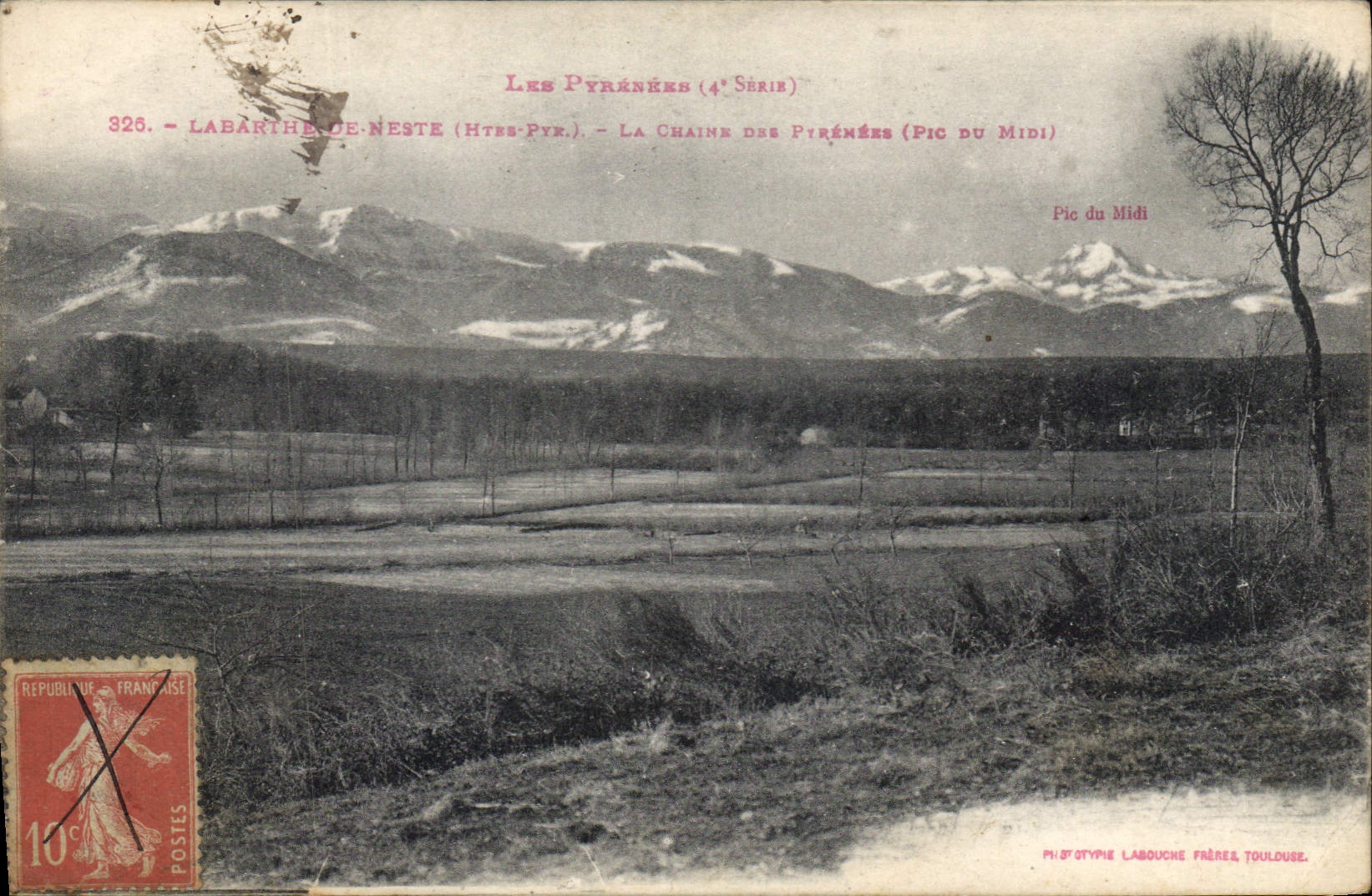 CPA Labarthe Neste Htes Pyr La Chaine des Pyrenees Pic du Midi 