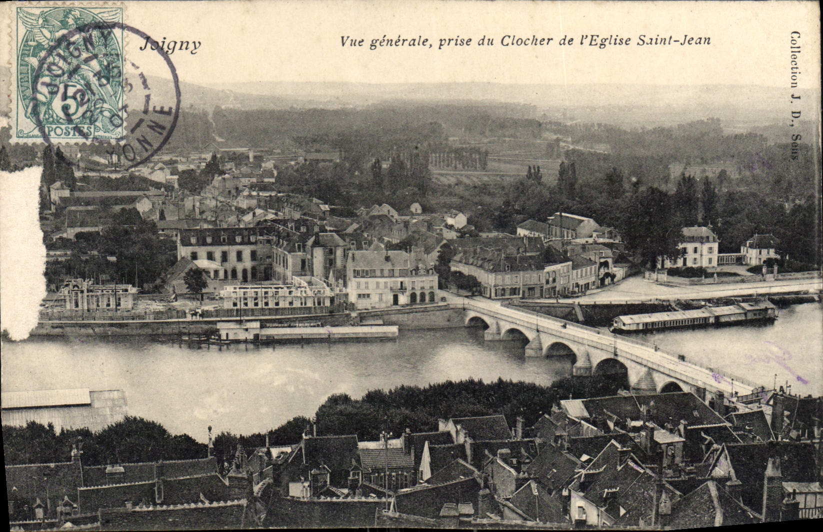CPA Joigny Vue generale prise du Clocher de l'Eglise Saint Jean