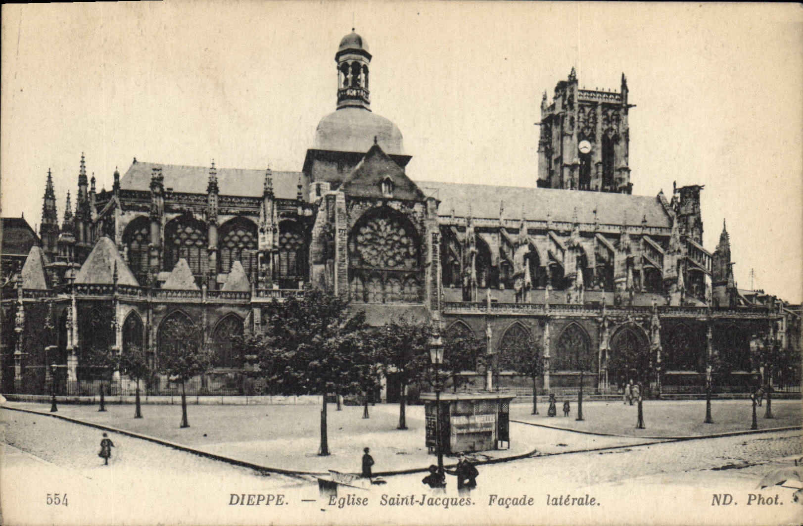 CPA Dieppe Eglise Saint Jacques Facade laterale 