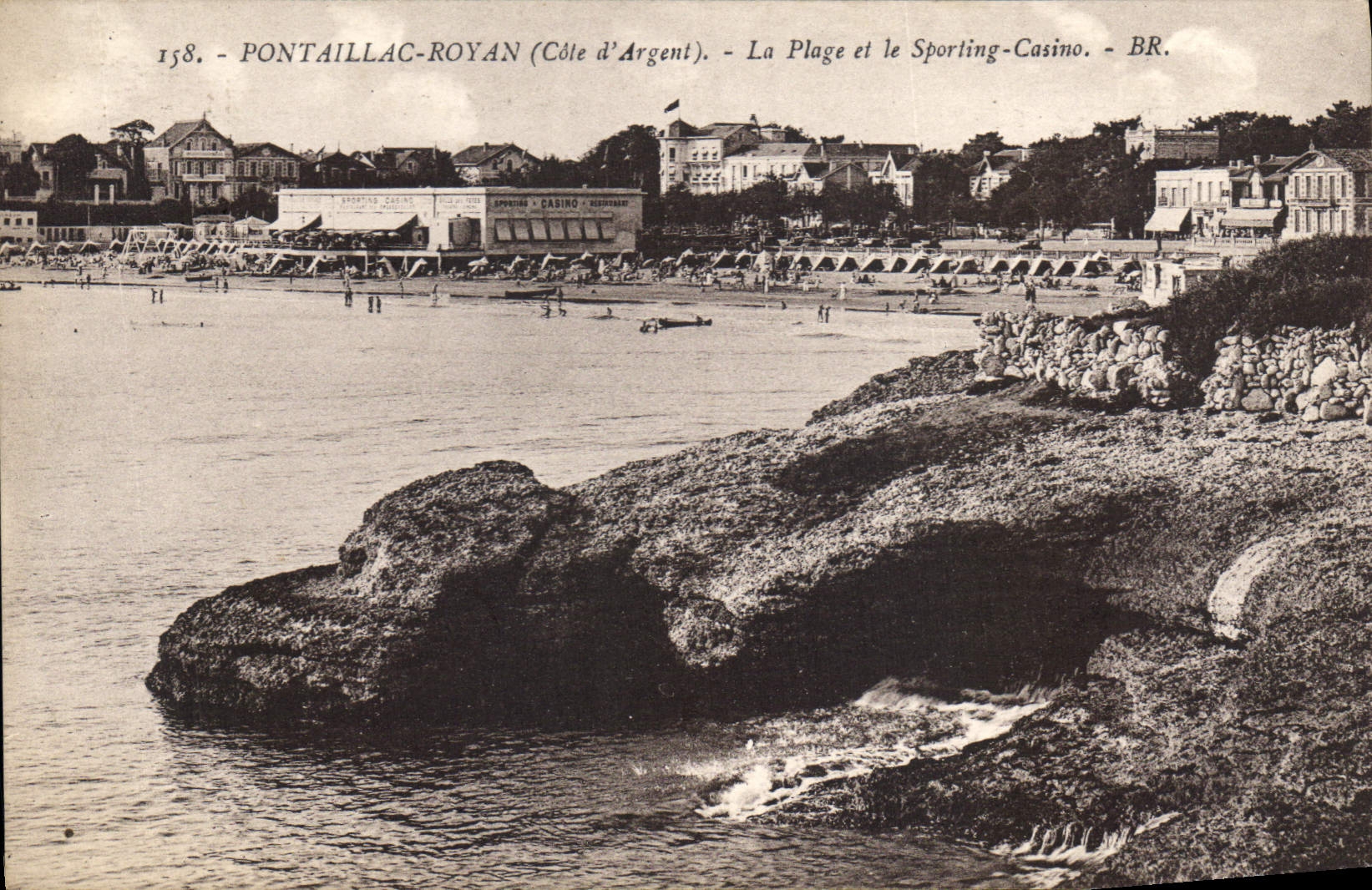 CPA Pontaillac Royan Cote d'Argent La Plage et le Sporting Casino