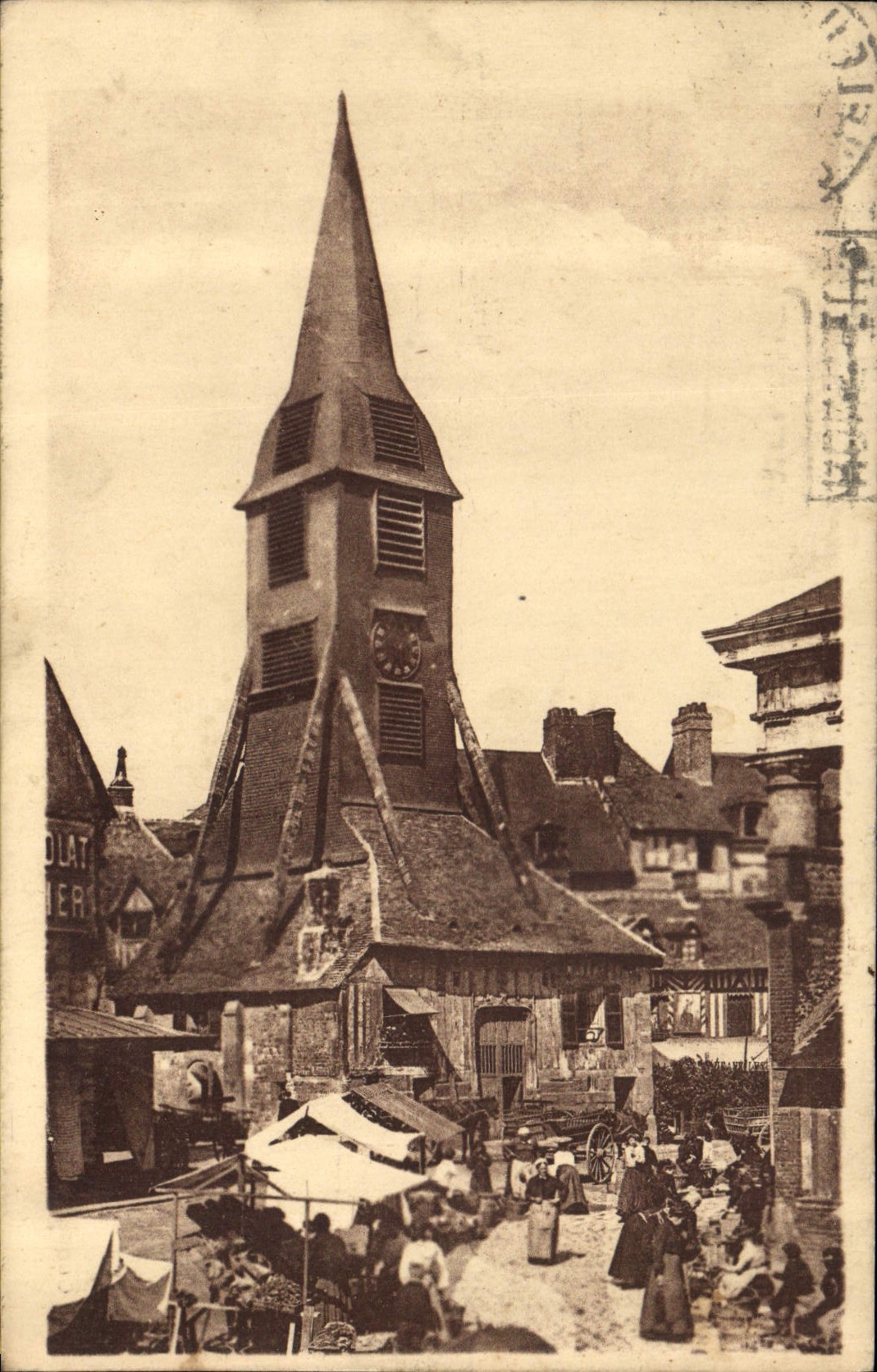 CPA Honfleur Clocher de Sainte Catherine