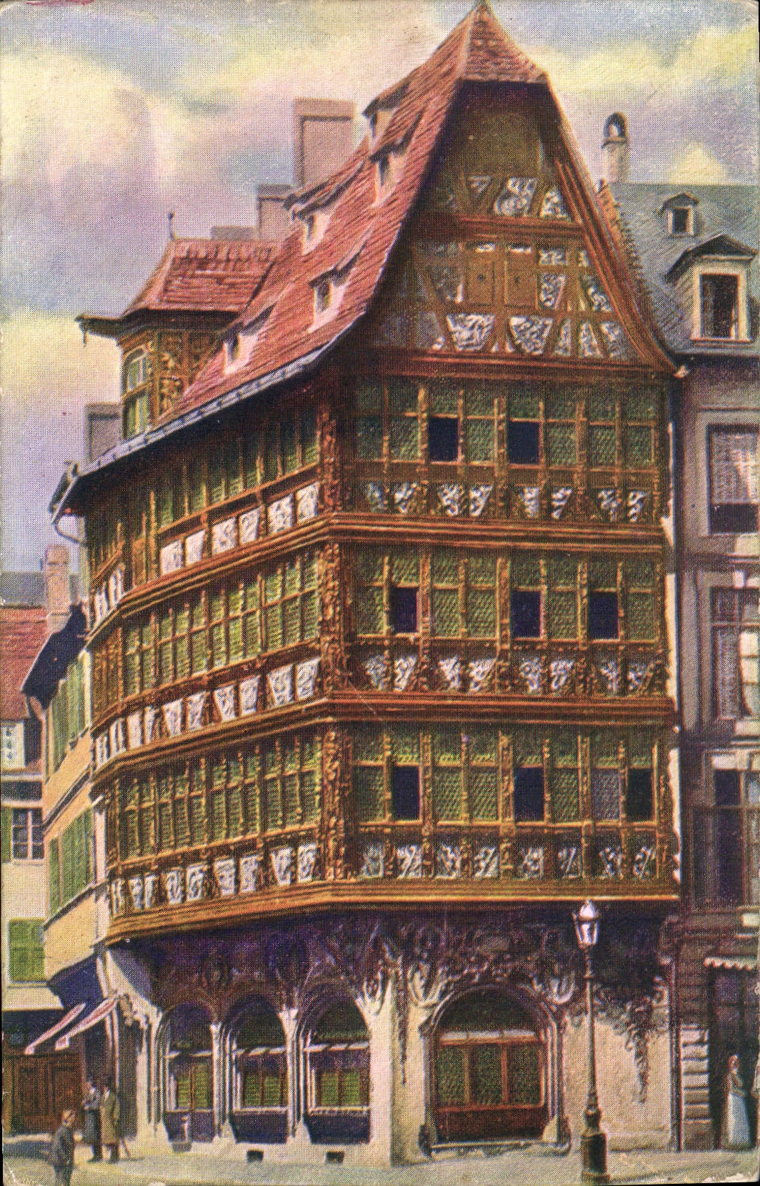CPA Strasbourg Maison Kammerzell 