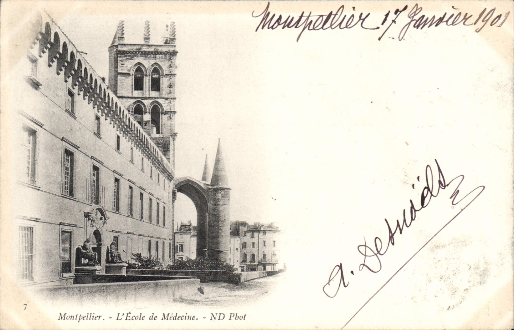 CPA Montpellier l'Ecole de Madecine 