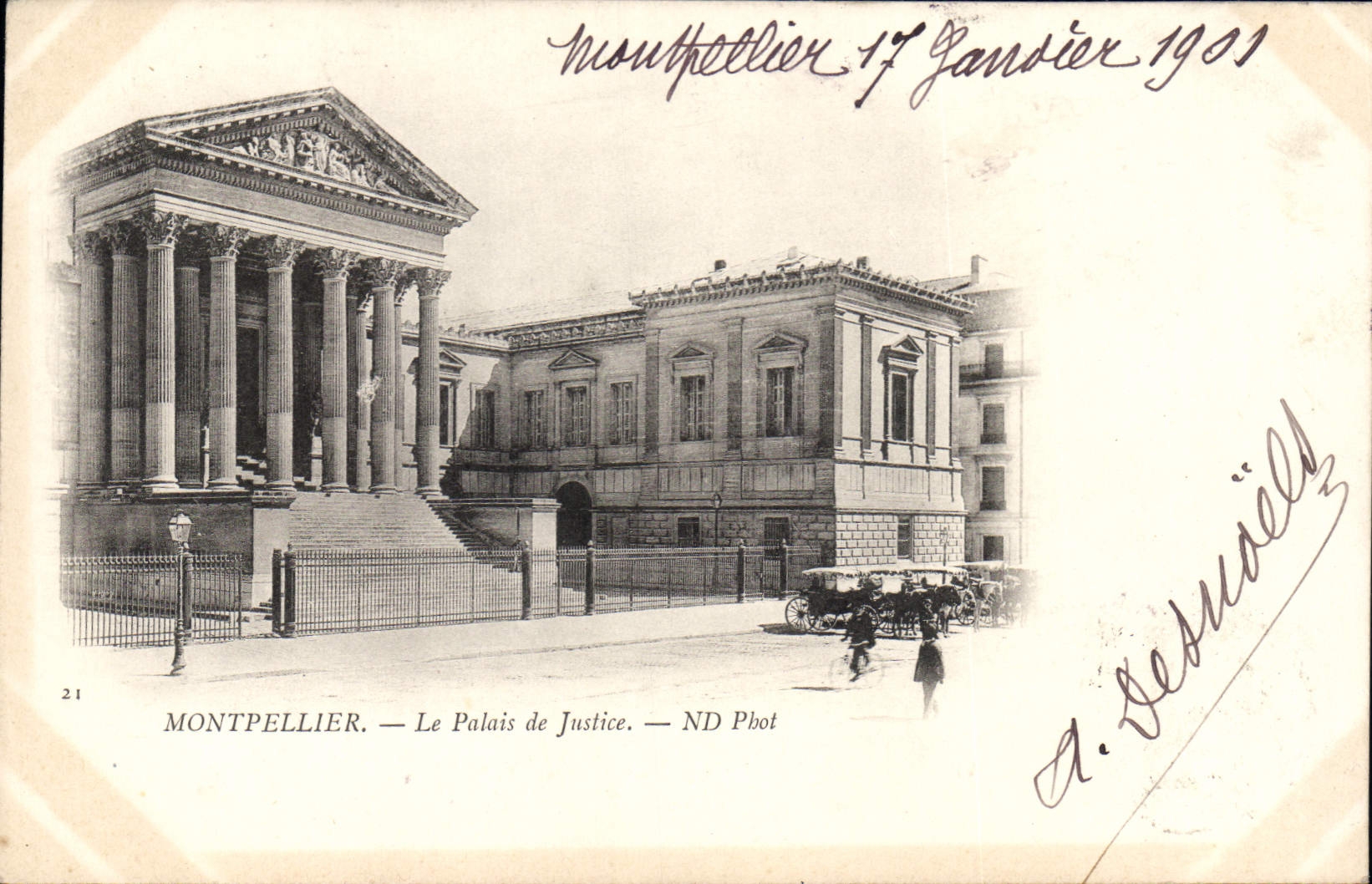 CPA Montpellier le palais de justice 