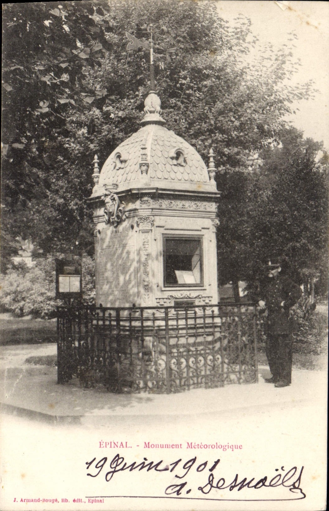 CPA Epinal Monument Metcorologique 