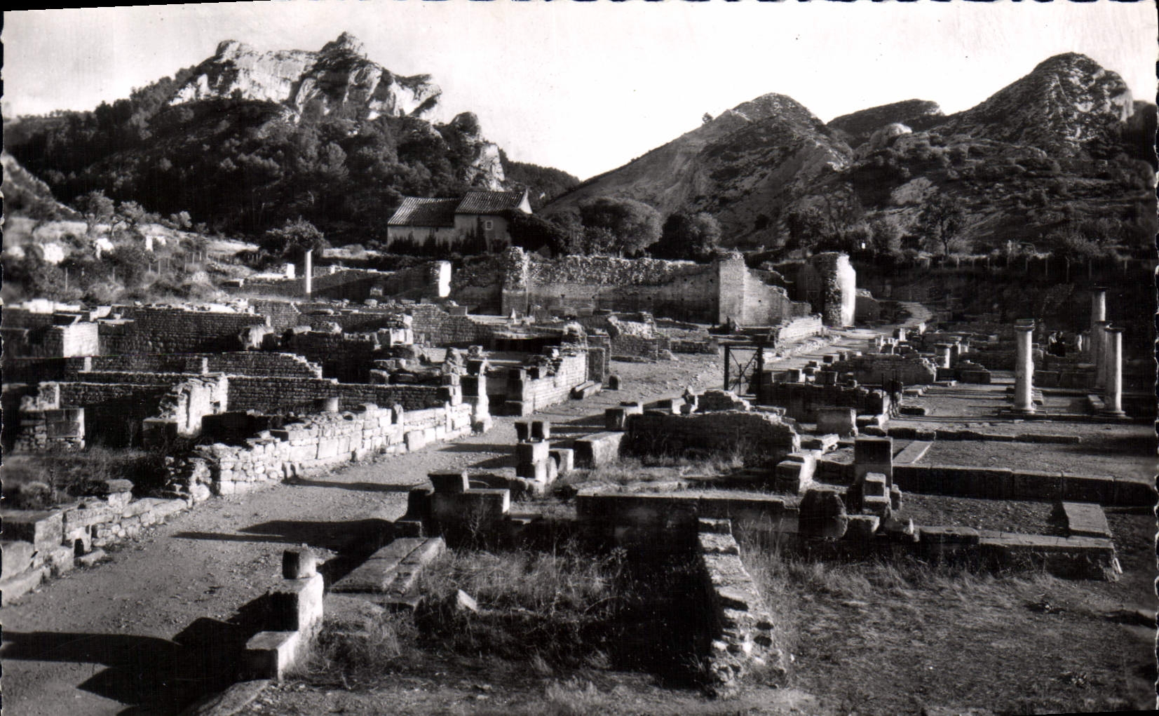CPM Paysages de Provence Les Fouilles de Glanum et les Alpilles 