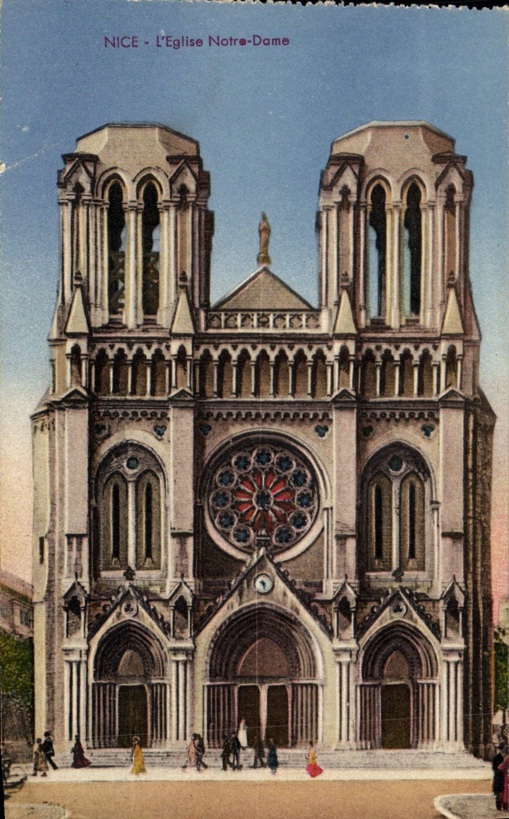 CPA Nice l'eglise Notre Dame 