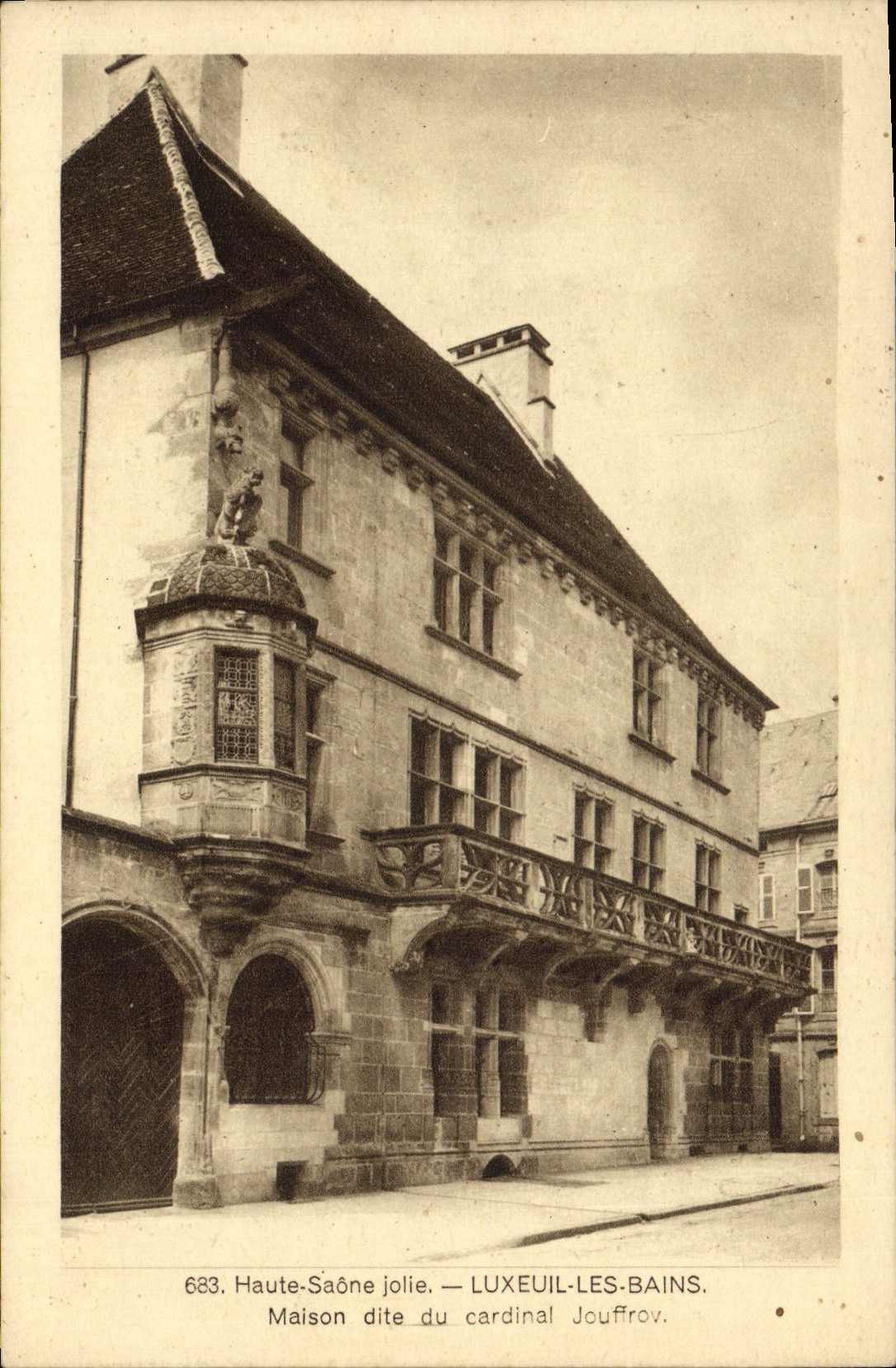 CPA Haute Saone Jolie Luxeuil les Bains Maison dite du Cardinal Jouffrov