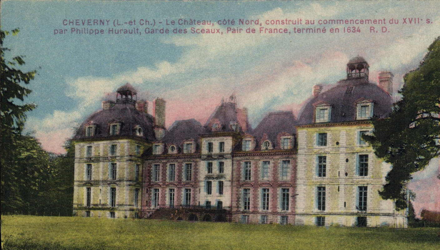 CPA Cheverny L et Ch le chateau cote Nord construit au commencement du XVII S des Sceaux Pair de Fra