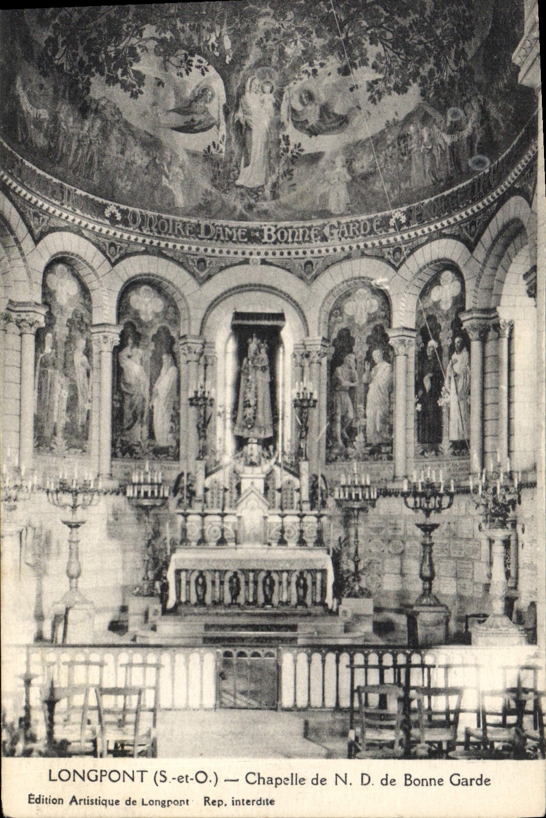 CPA Longpont S et O chapelle de N D de Bonne Garde 