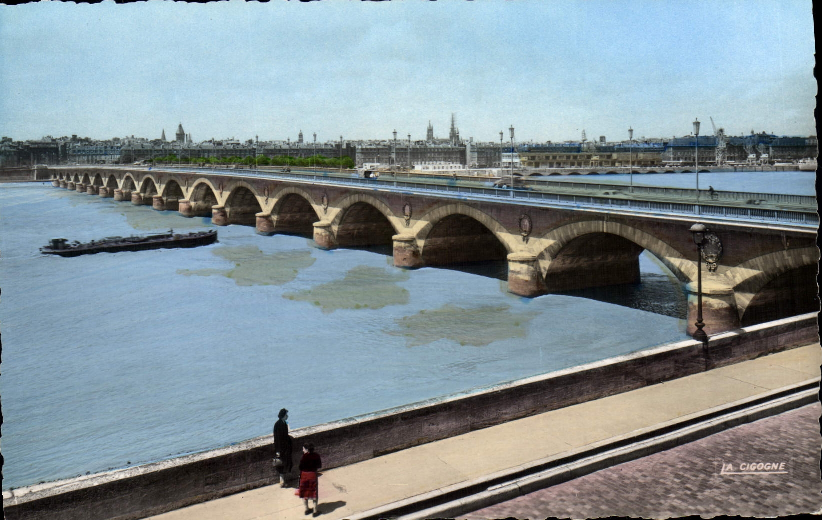 CPA Bordeaux Gironde le Pont sur la Garonne 