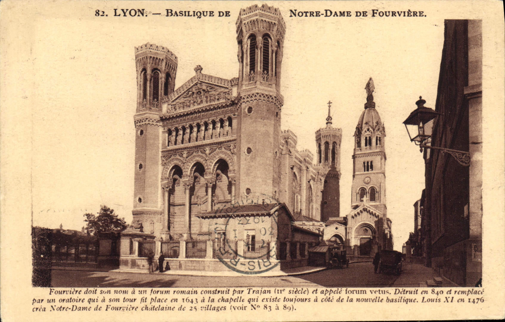 CPA Lyon Basilique de Notre Dame de Fourviere 