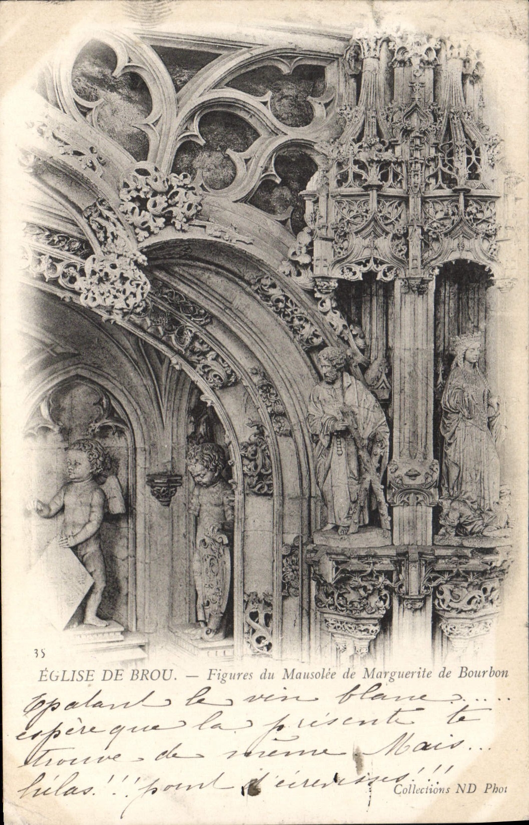 CPA Eglise de Brou Figures du Mausolee de Marguerite de Bourbon