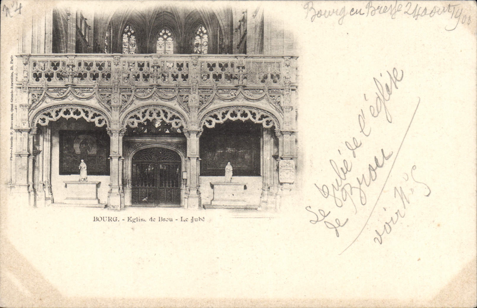 CPA Bourg Eglise de Brou le Jube 