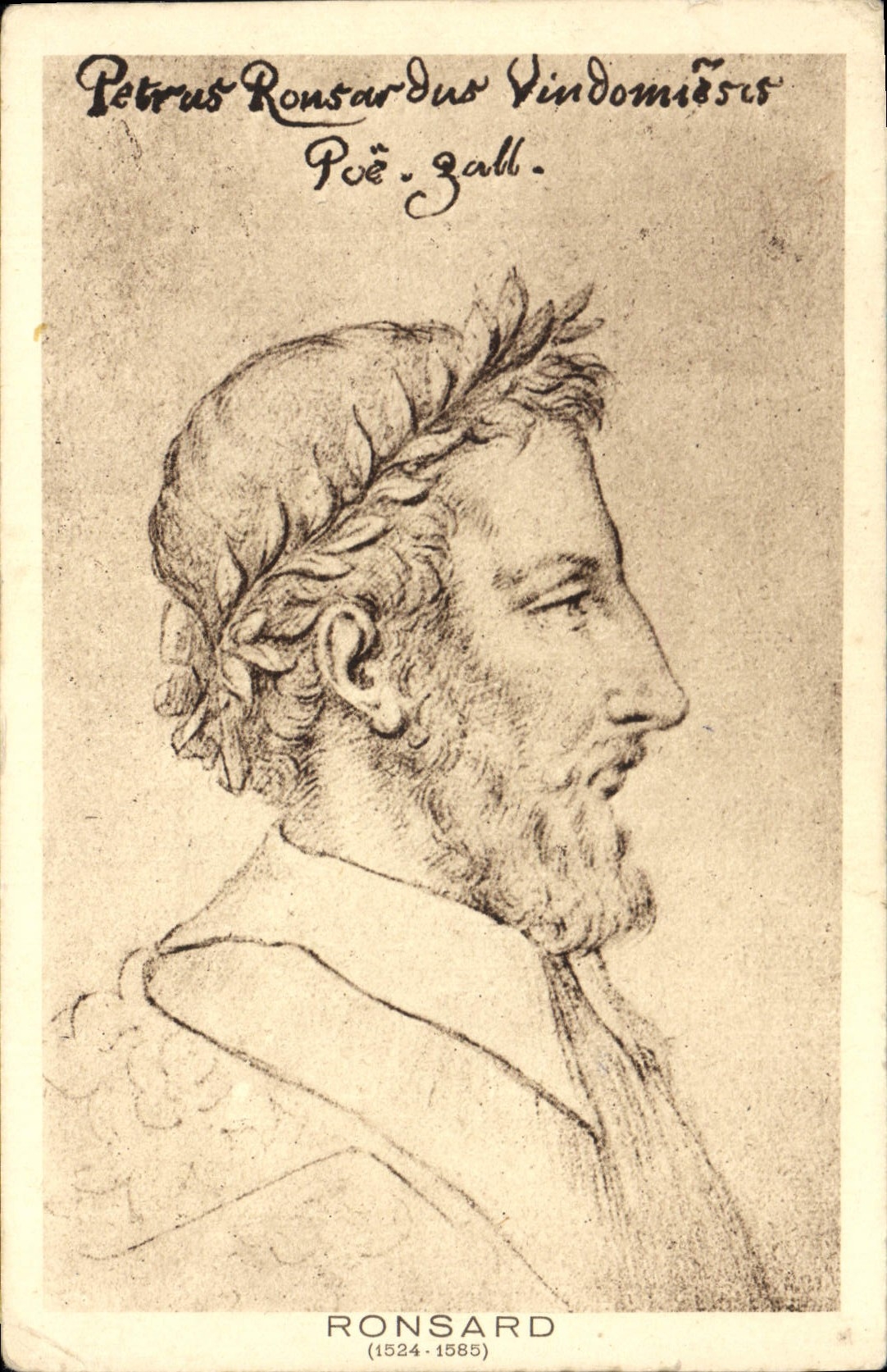 CPA Ronsard Pierre de Poete Francais ne pres de Vendome 1524 1585 