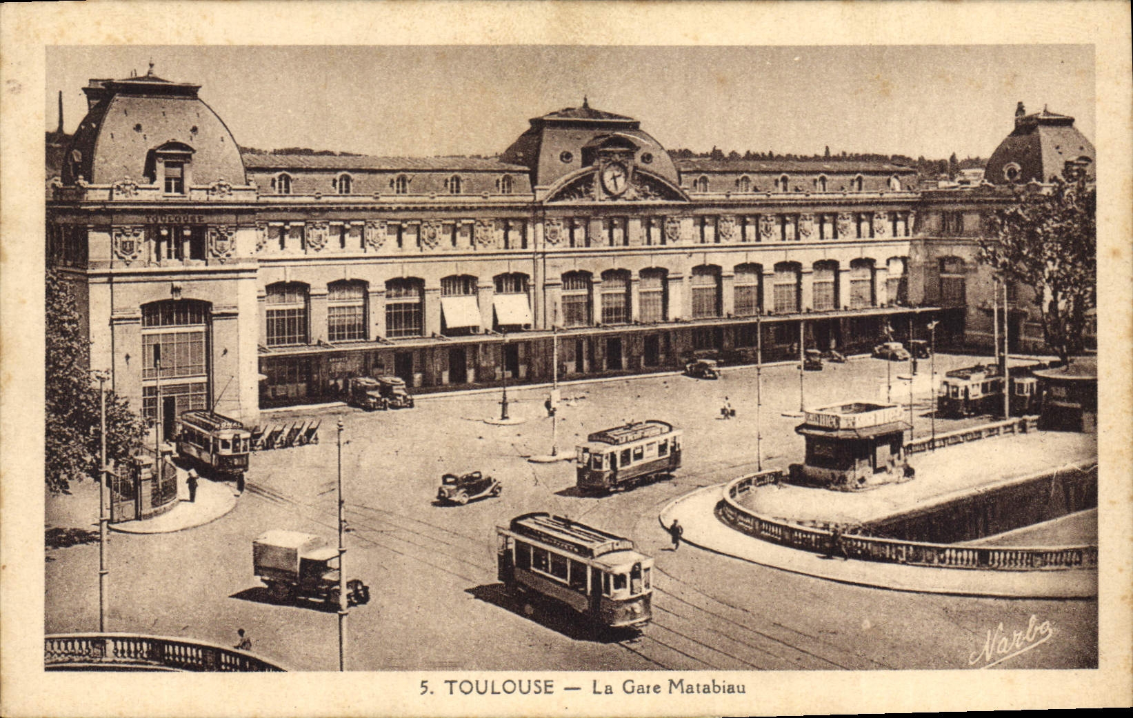 CPA Toulouse la Gare Matabiau 
