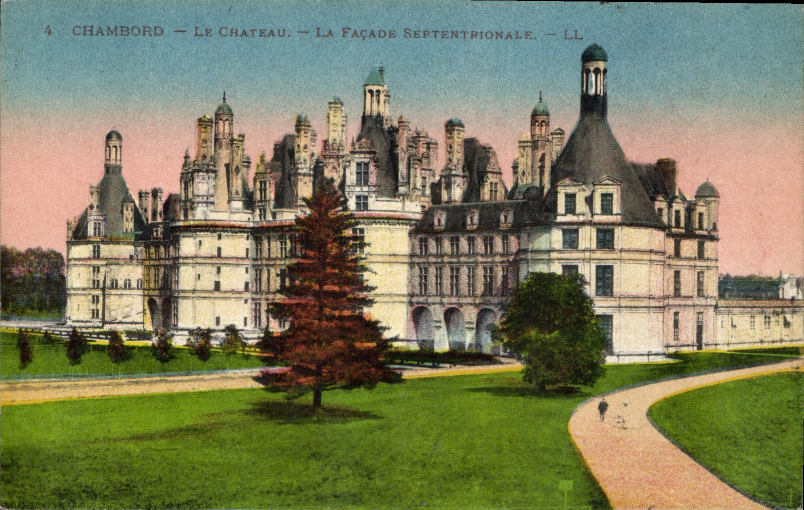 CPA Chambord le chateau la facade Septentrionale 