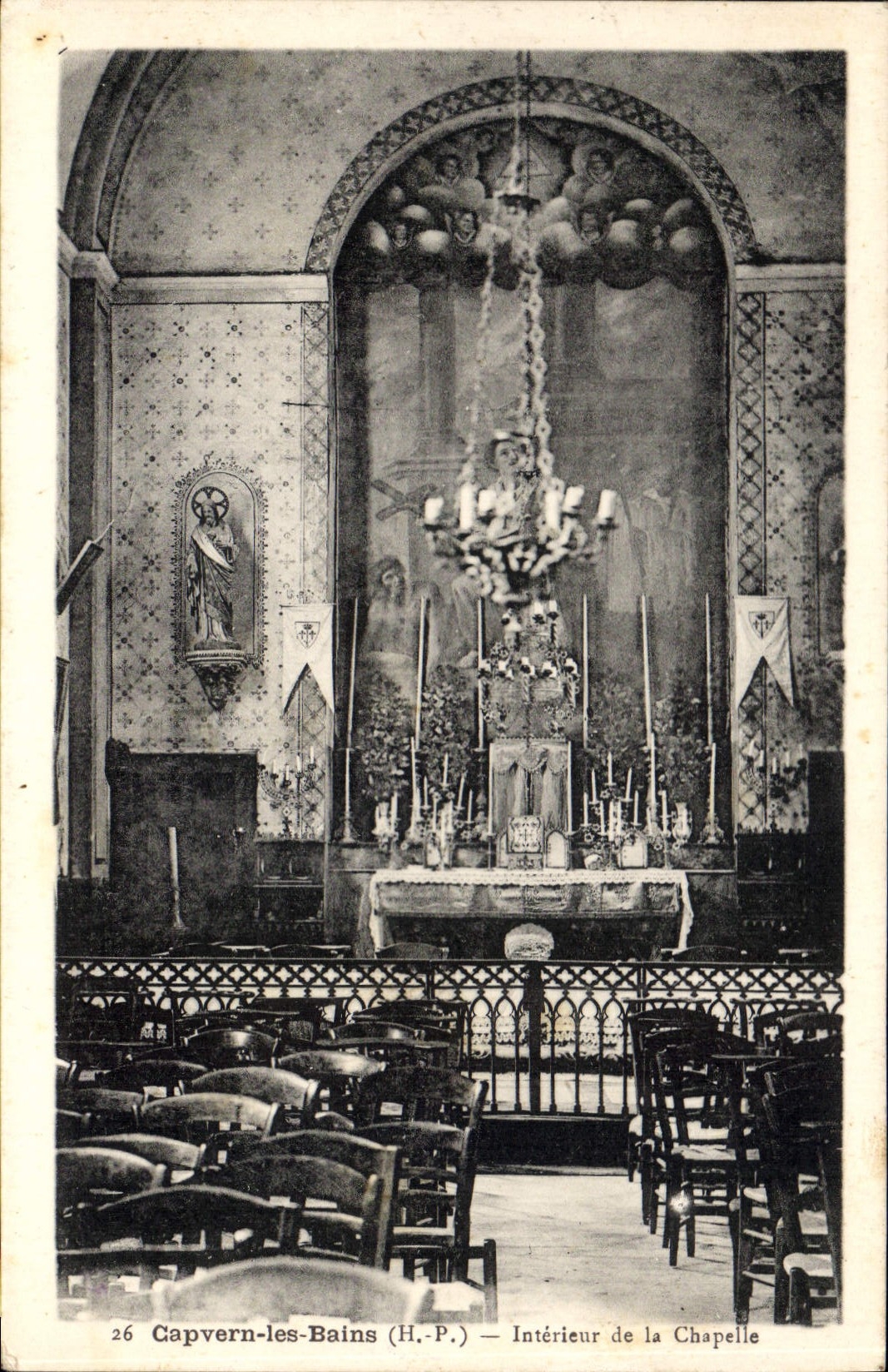 CPA Capvern les Bains H P interieur de la Chapelle 
