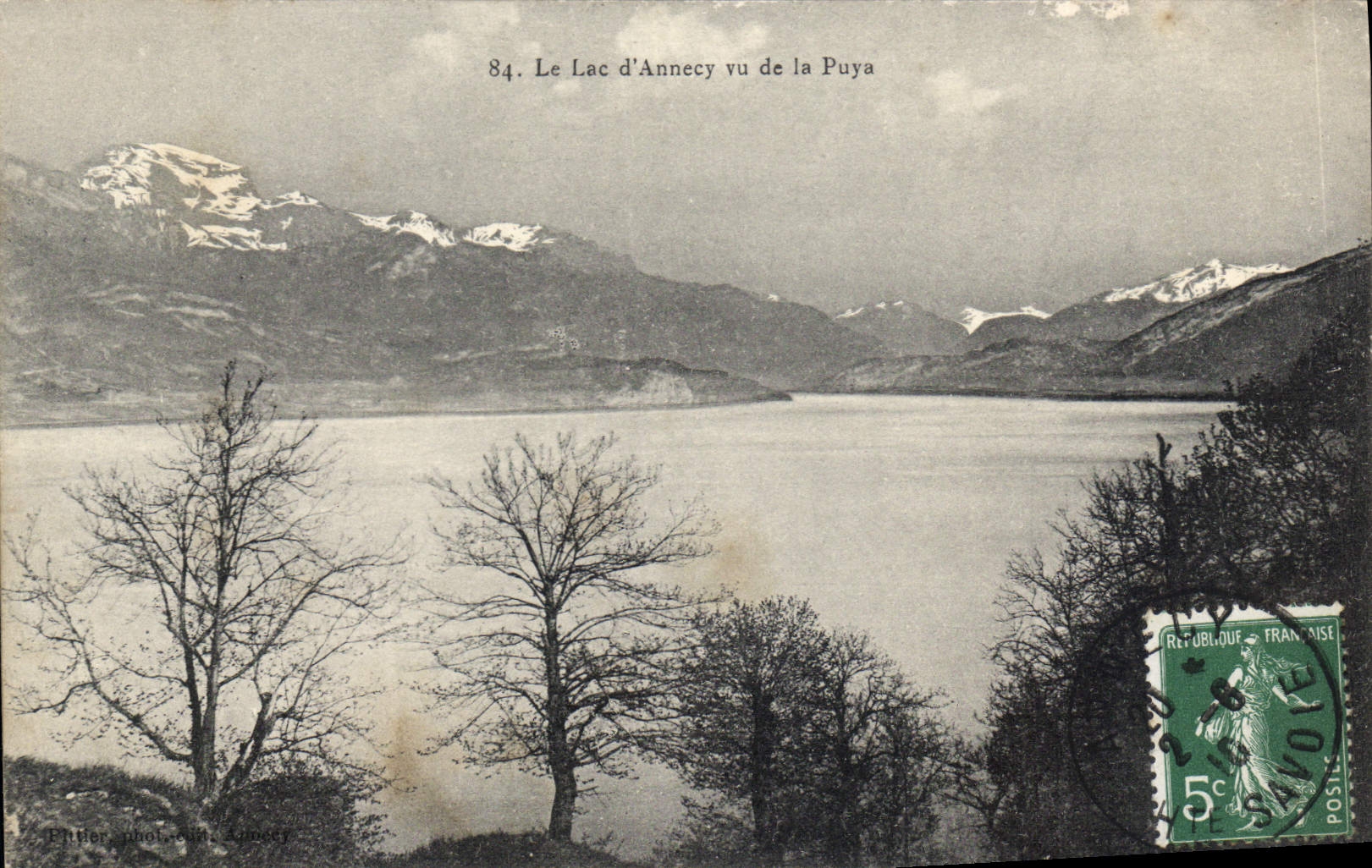 CPA Le Lac d'Annecy vu de la Puya 