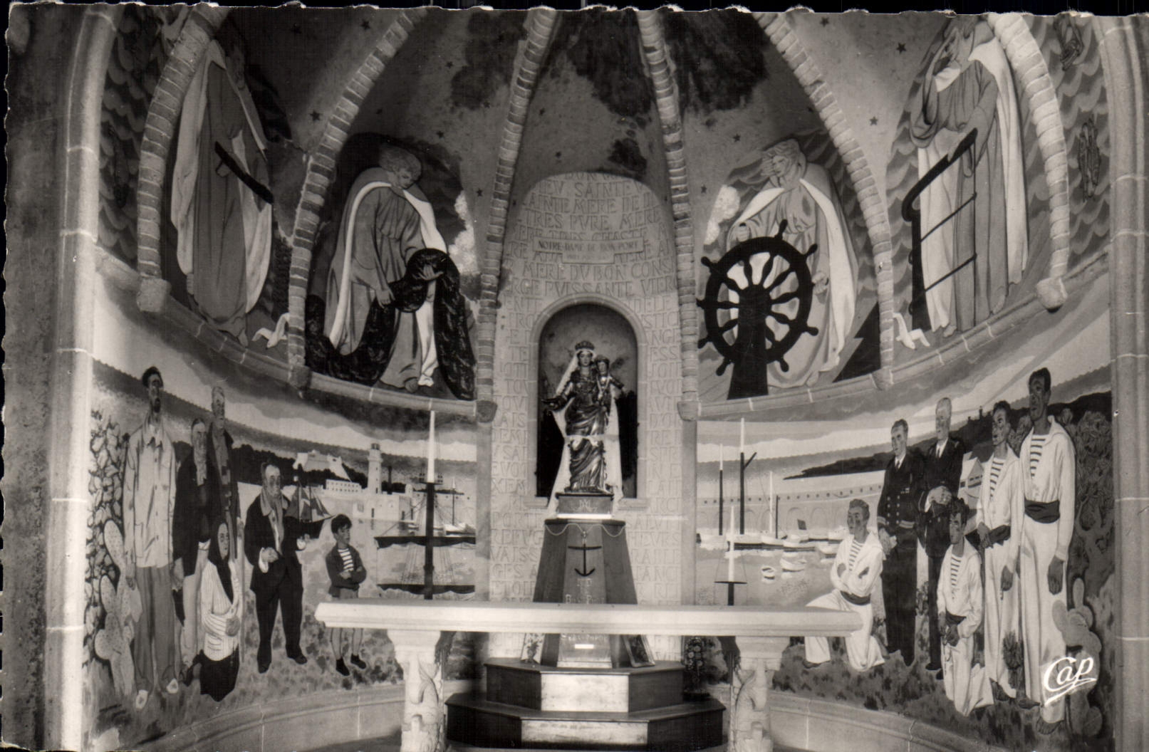 CPA Antibes Sanctyaire de la Garoupe Chapelle N D de Bon Port 