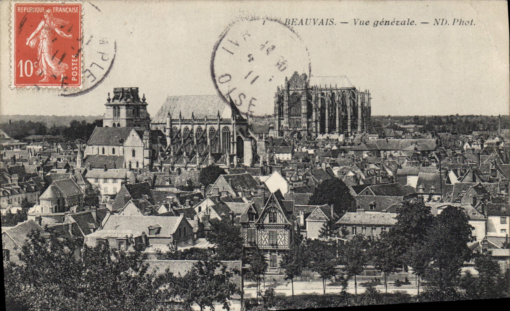 CPA Beauvais Vue Generale 