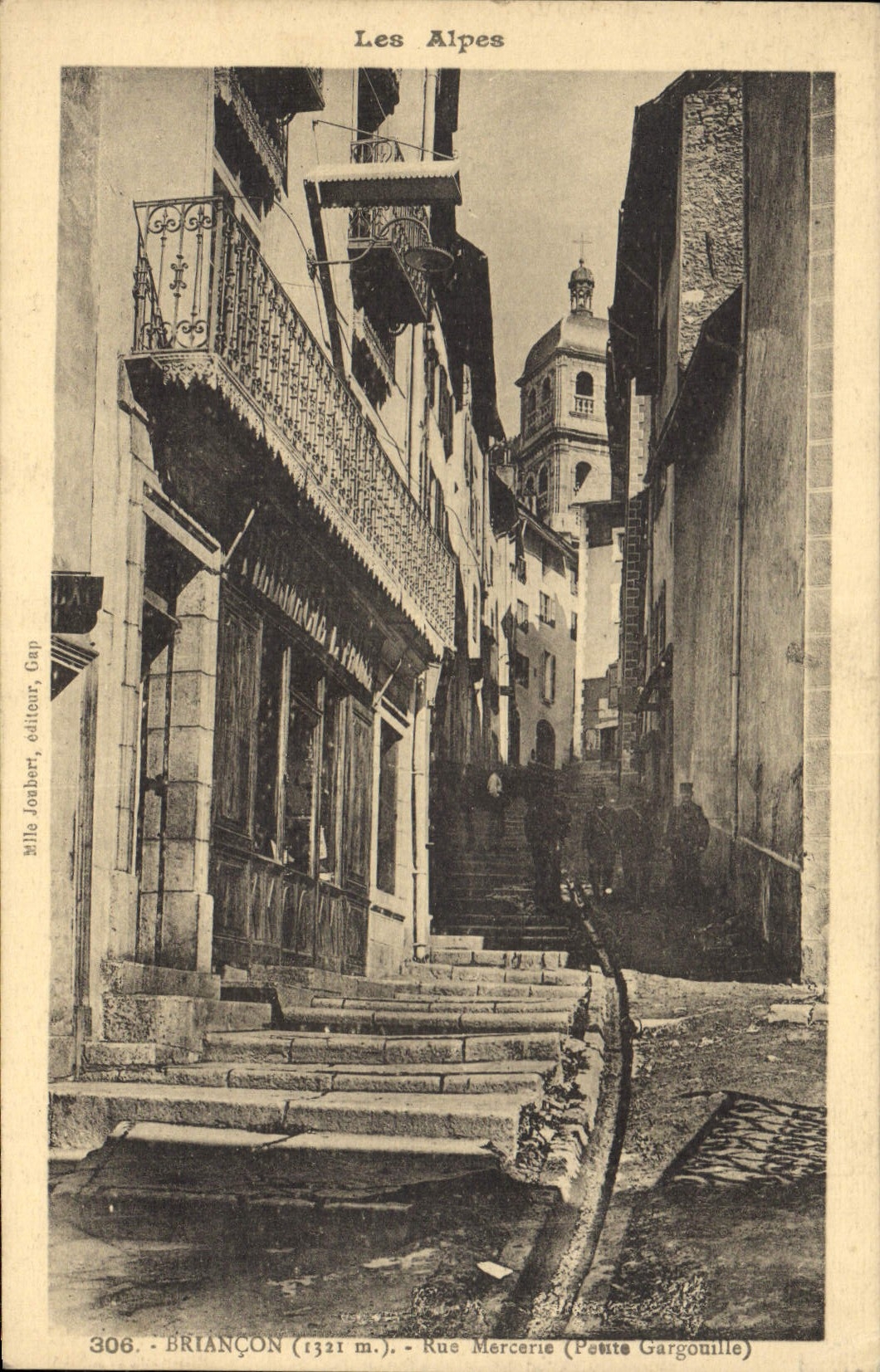 CPA Les Alpes Briancon Rue Mercarie Ponte Gargouille 