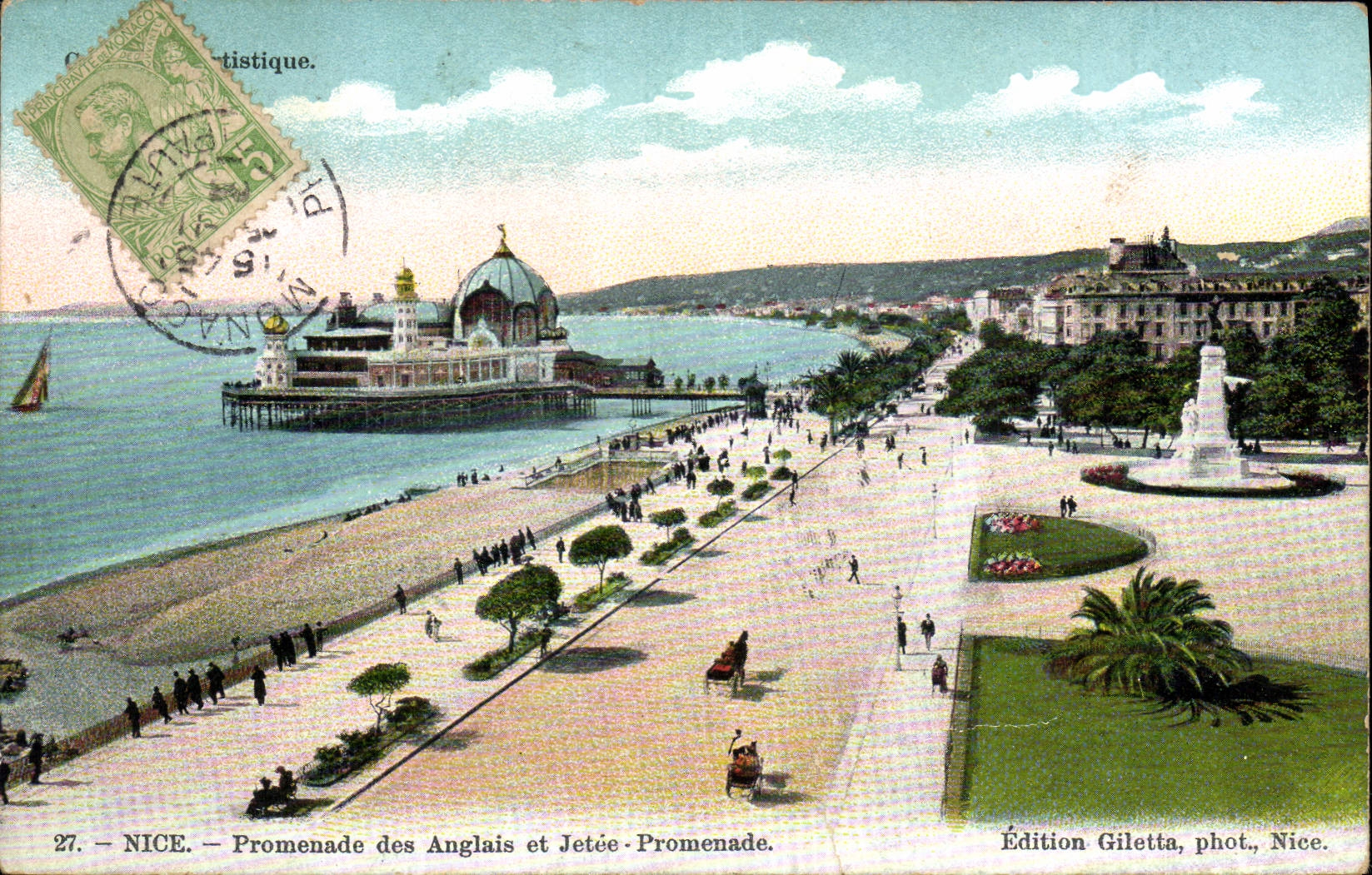 CPA Nice Promenade des Anglais et Jetee Promenade 