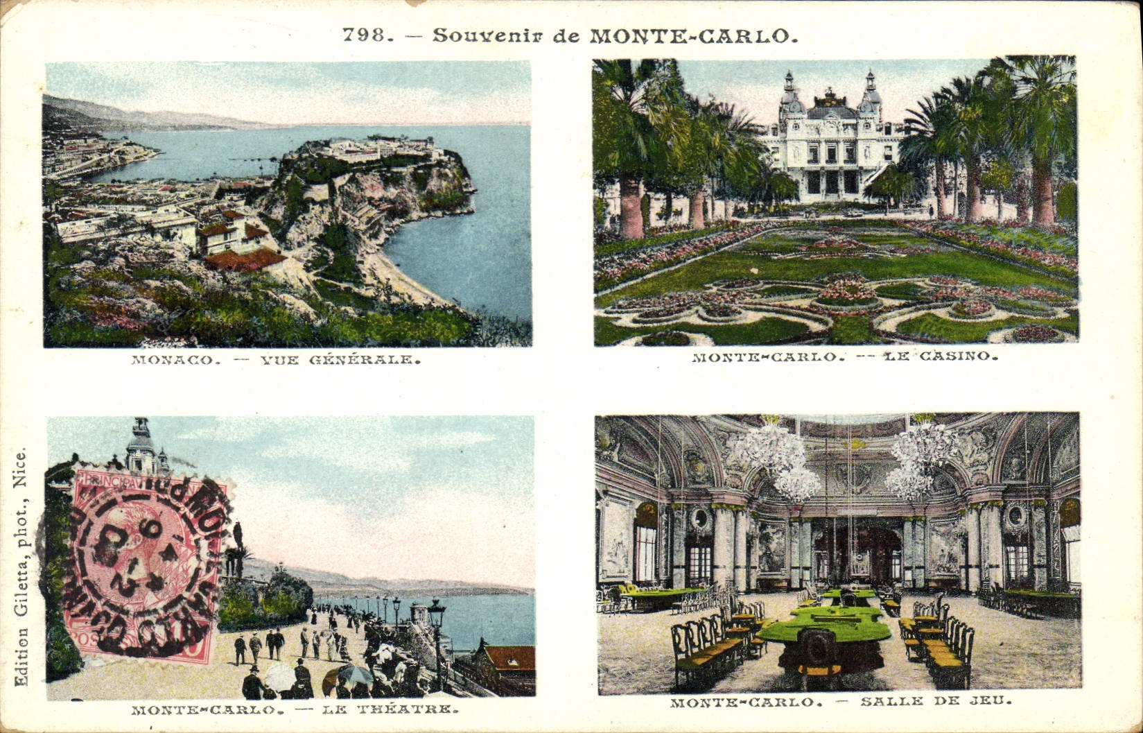 CPA Souvenir de Monte Carlo 