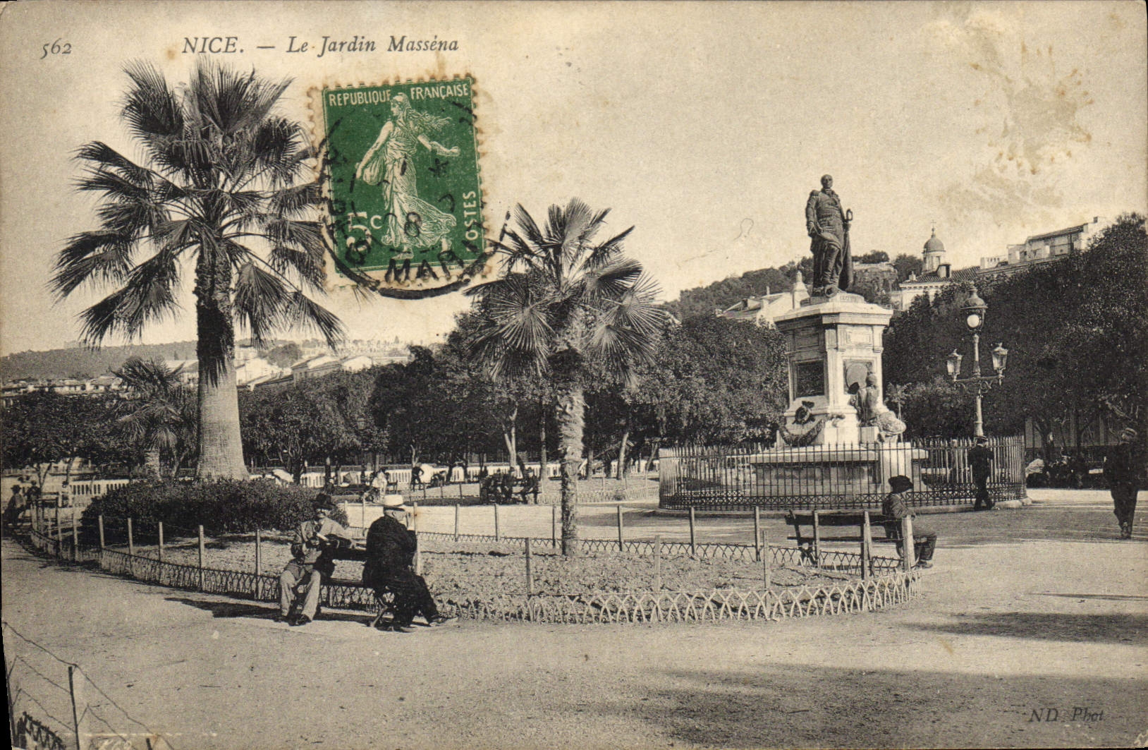 CPA Nice Le Jardin Messena 